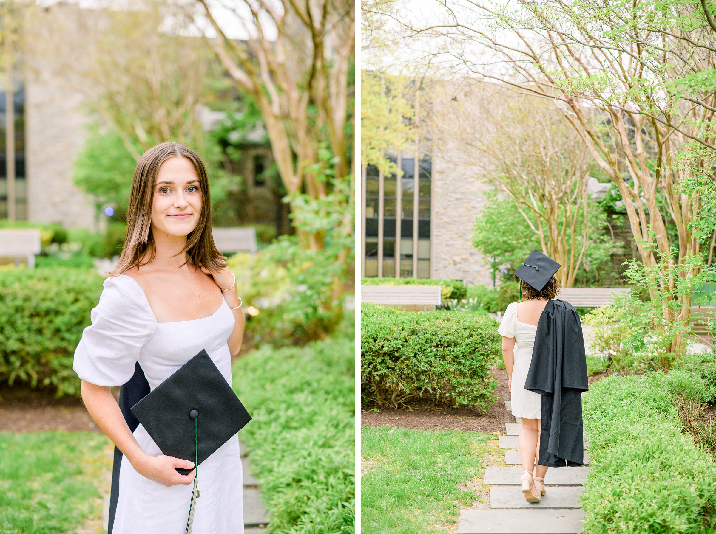 College Graduation Senior Session at Loyola University in Baltimore, Maryland. Photographed by Senior Portrait Photographer Cait Kramer Photography