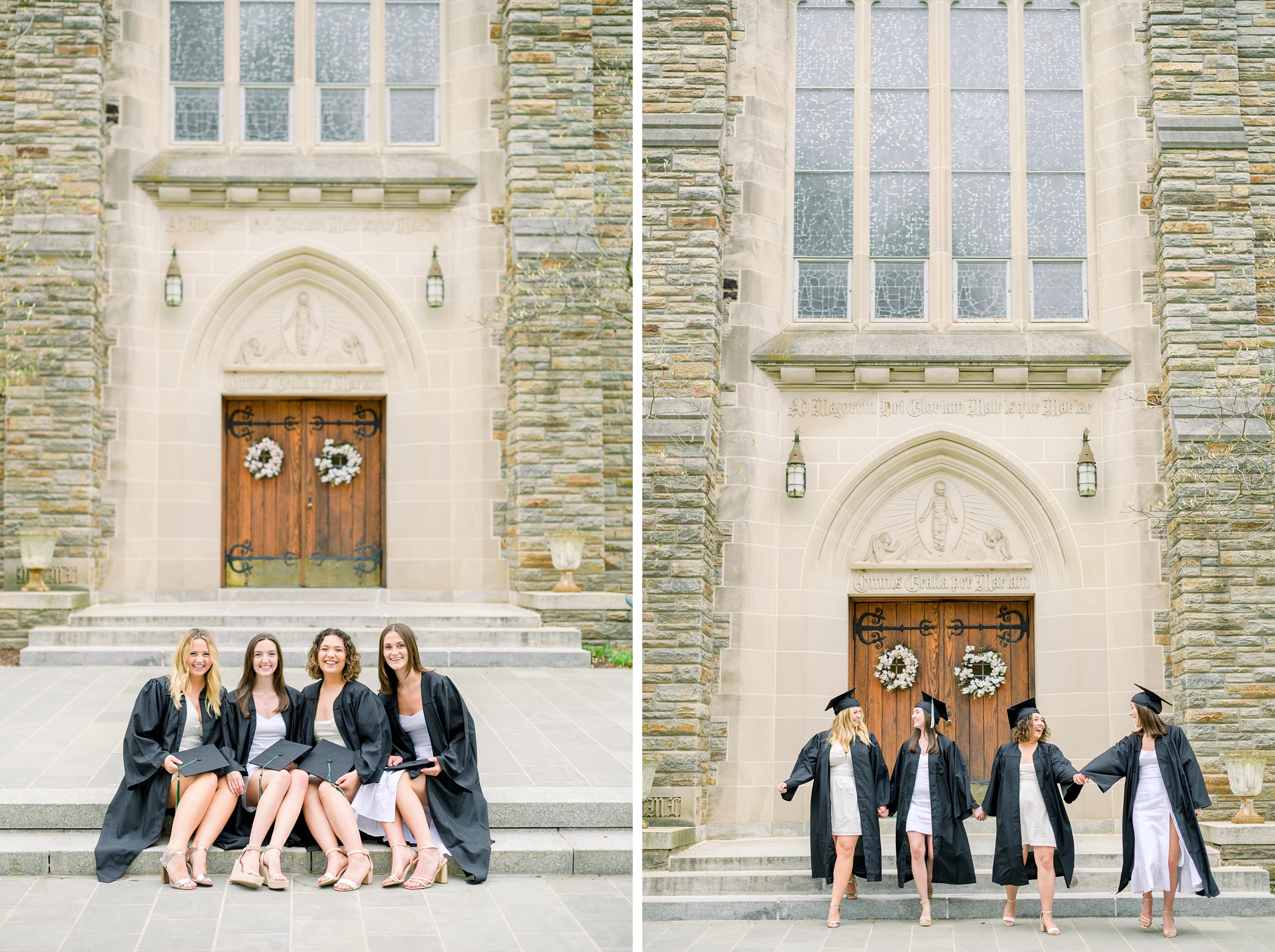 College Graduation Senior Session at Loyola University in Baltimore, Maryland. Photographed by Senior Portrait Photographer Cait Kramer Photography