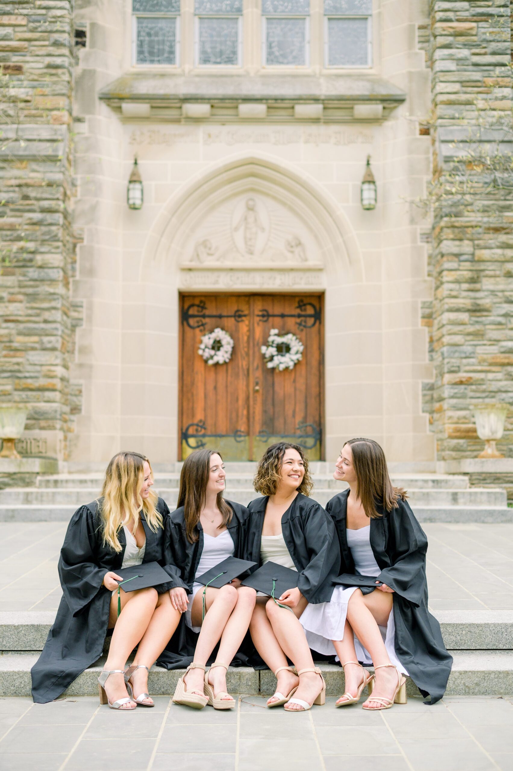 College Graduation Senior Session at Loyola University in Baltimore, Maryland. Photographed by Senior Portrait Photographer Cait Kramer Photography