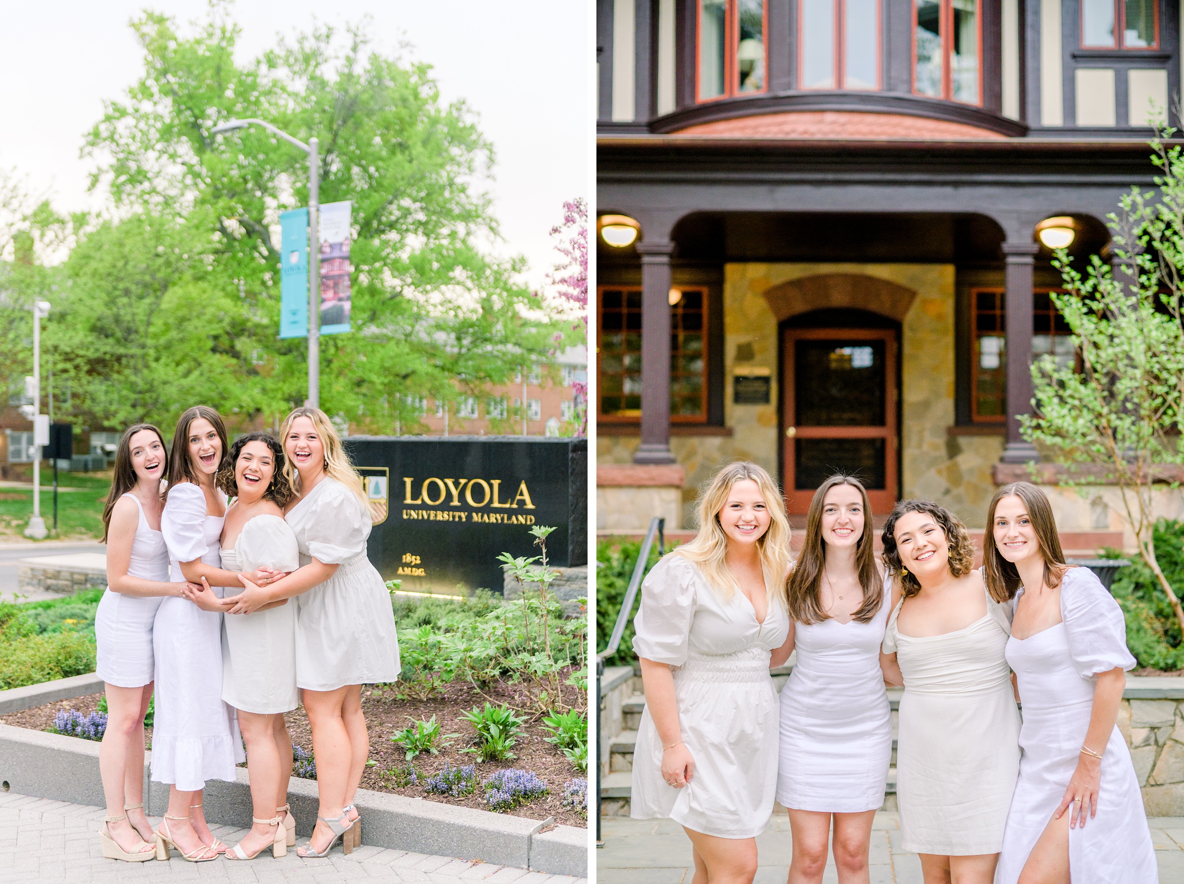 College Graduation Senior Session at Loyola University in Baltimore, Maryland. Photographed by Senior Portrait Photographer Cait Kramer Photography