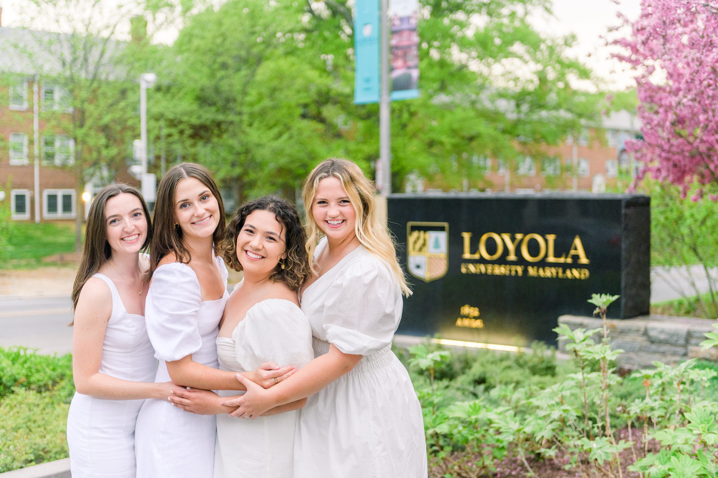 College Graduation Senior Session at Loyola University in Baltimore, Maryland. Photographed by Senior Portrait Photographer Cait Kramer Photography