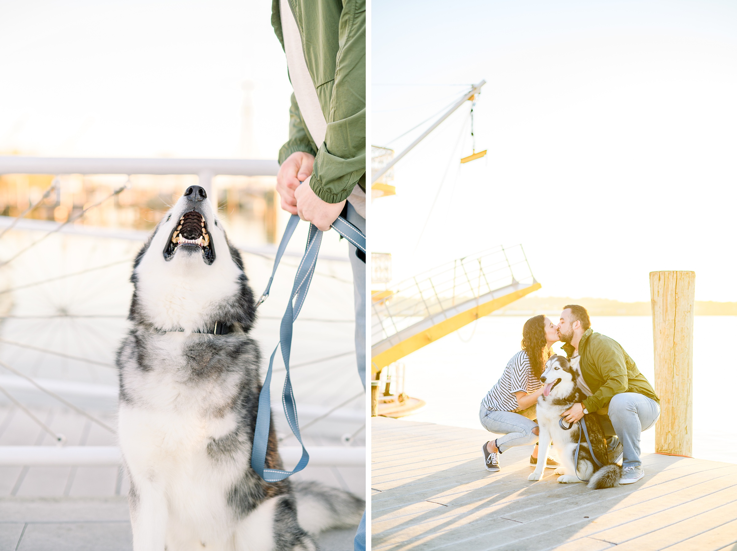 Engaged couple in Old Town Alexandria for their summer engagement session photographed by Baltimore Wedding Photographer Cait Kramer Photography