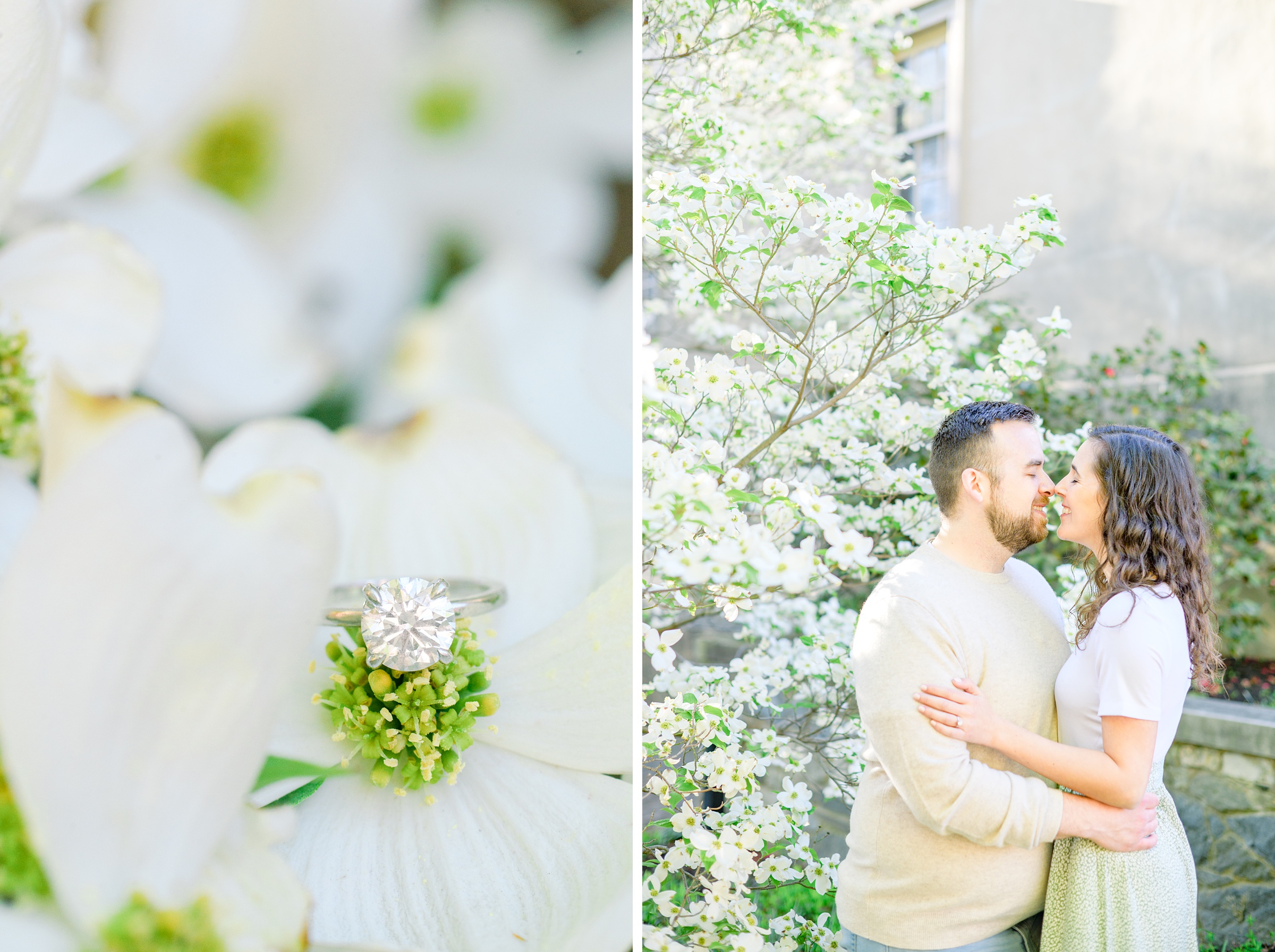 Engaged couple in Old Town Alexandria for their summer engagement session photographed by Baltimore Wedding Photographer Cait Kramer Photography