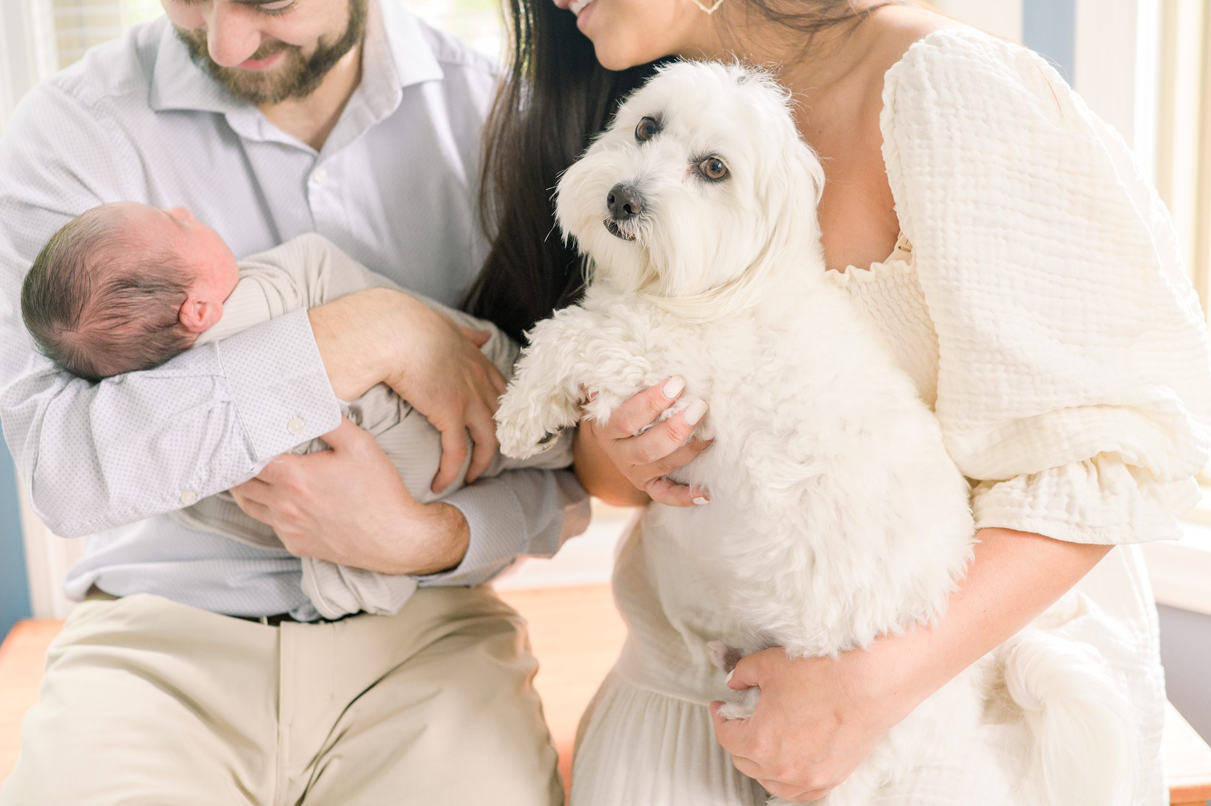 Baltimore lifestyle newborn session photographed by Baltimore Newborn Photographer Cait Kramer