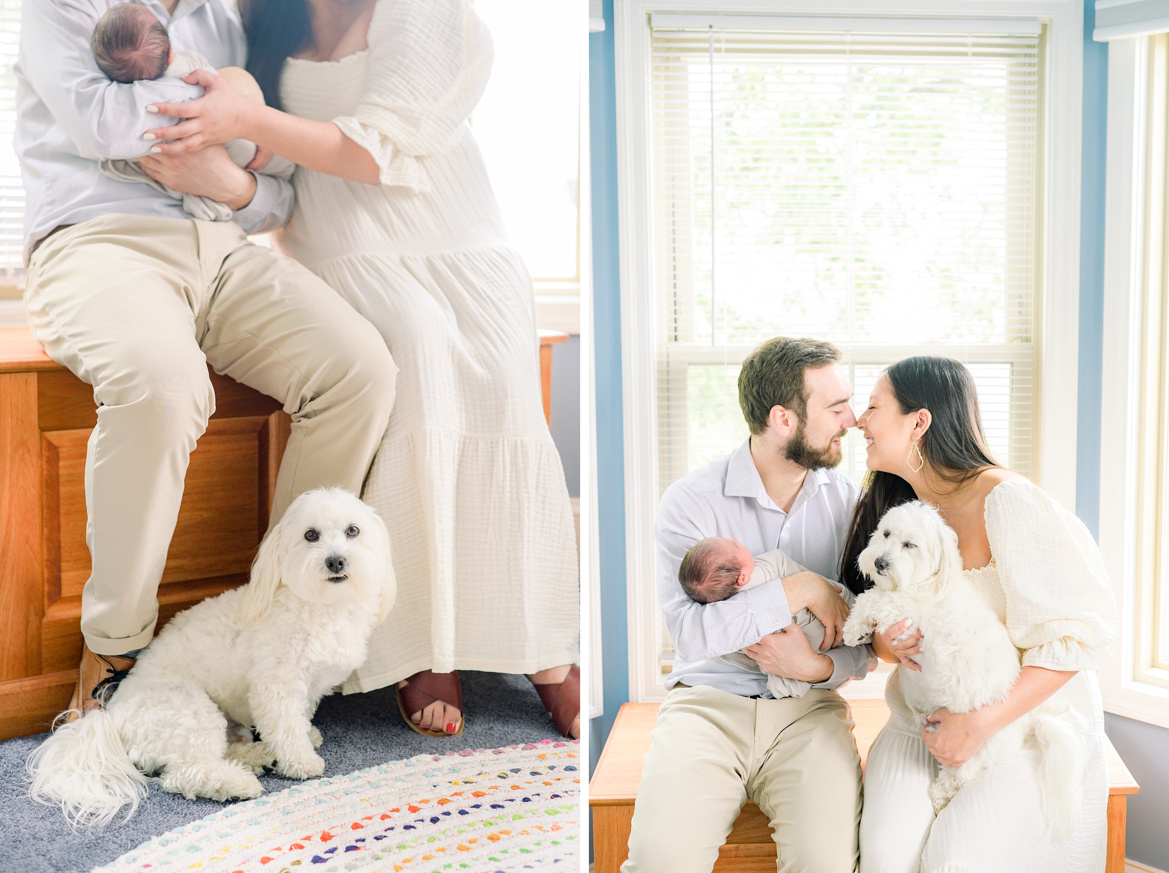 Baltimore lifestyle newborn session photographed by Baltimore Newborn Photographer Cait Kramer