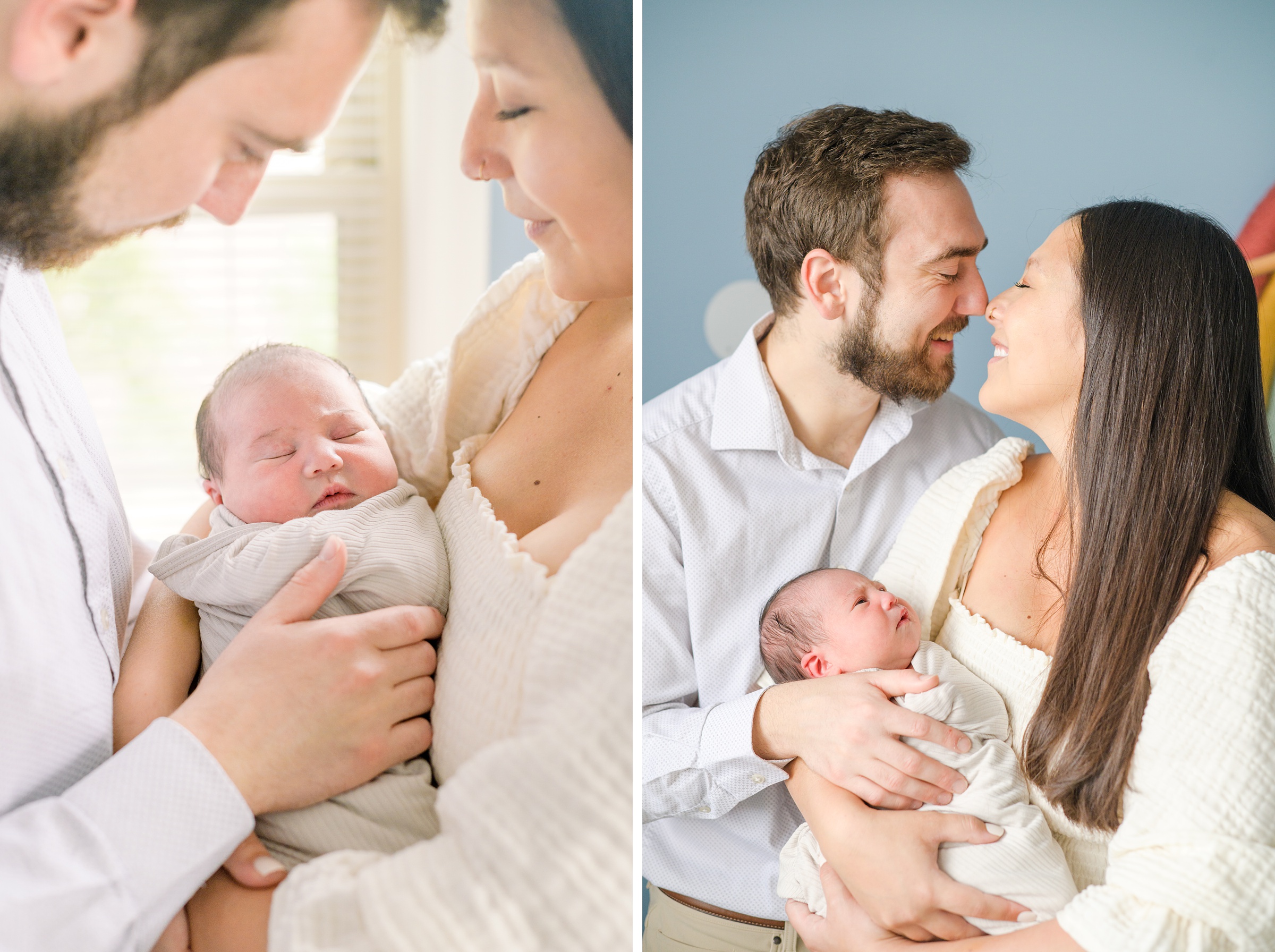 Baltimore lifestyle newborn session photographed by Baltimore Newborn Photographer Cait Kramer