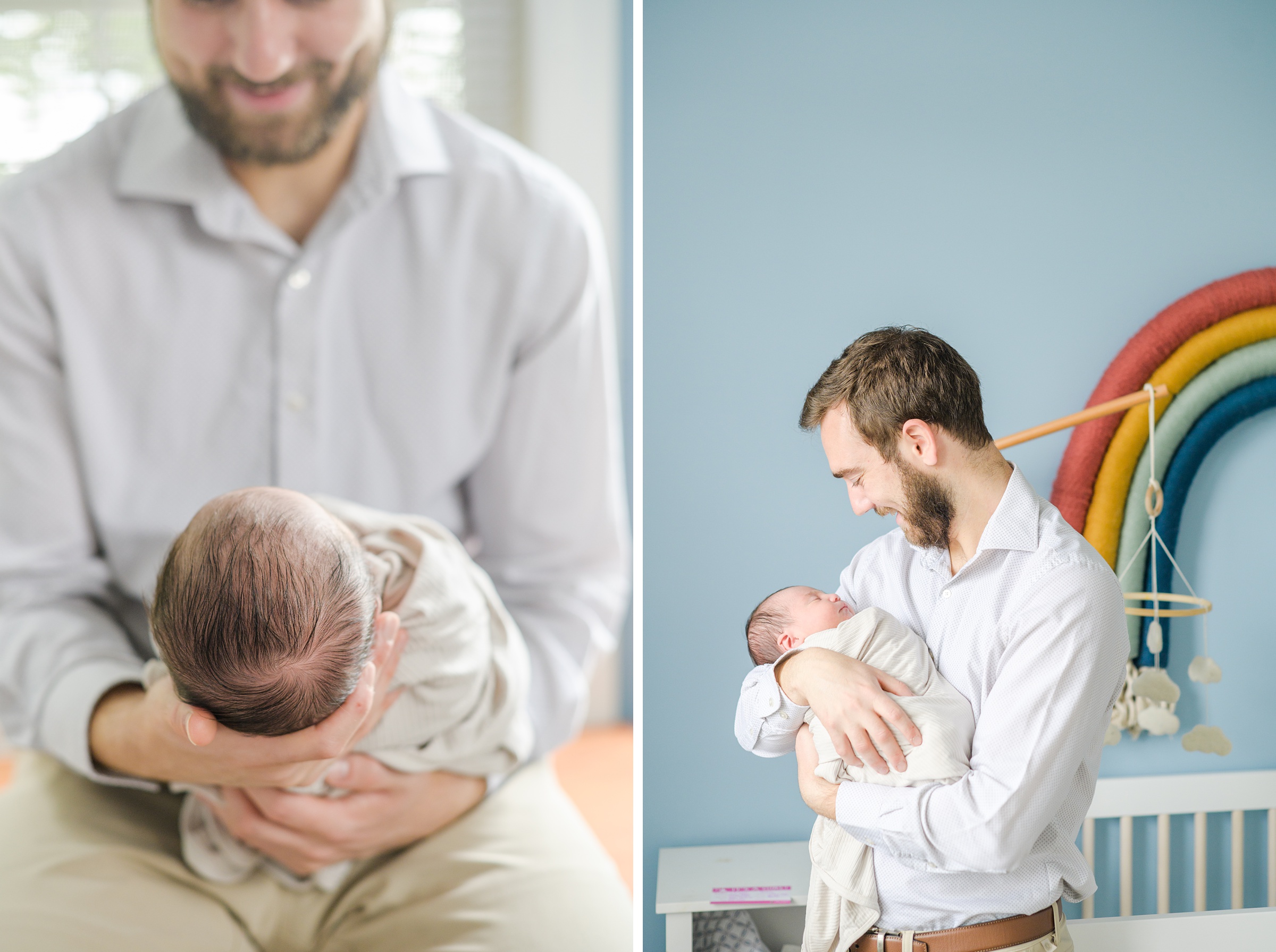 Baltimore lifestyle newborn session photographed by Baltimore Newborn Photographer Cait Kramer