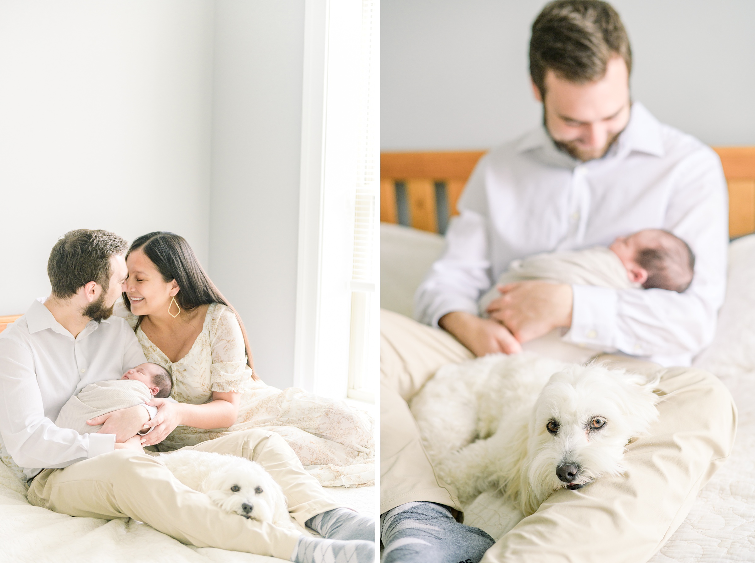 Baltimore lifestyle newborn session photographed by Baltimore Newborn Photographer Cait Kramer