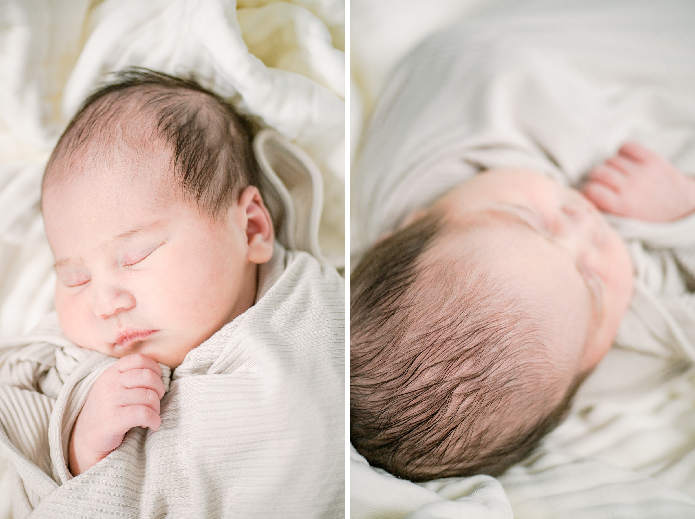 Baltimore lifestyle newborn session photographed by Baltimore Newborn Photographer Cait Kramer