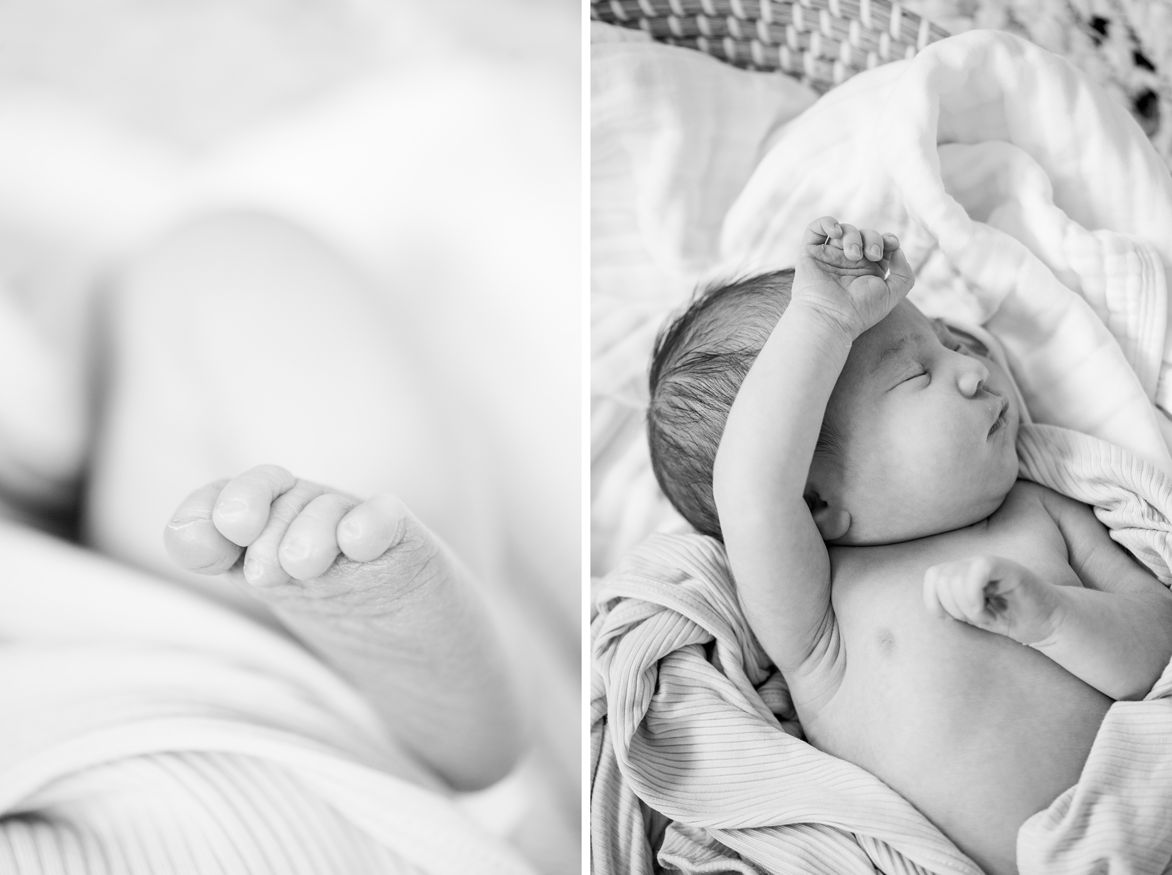 Baltimore lifestyle newborn session photographed by Baltimore Newborn Photographer Cait Kramer