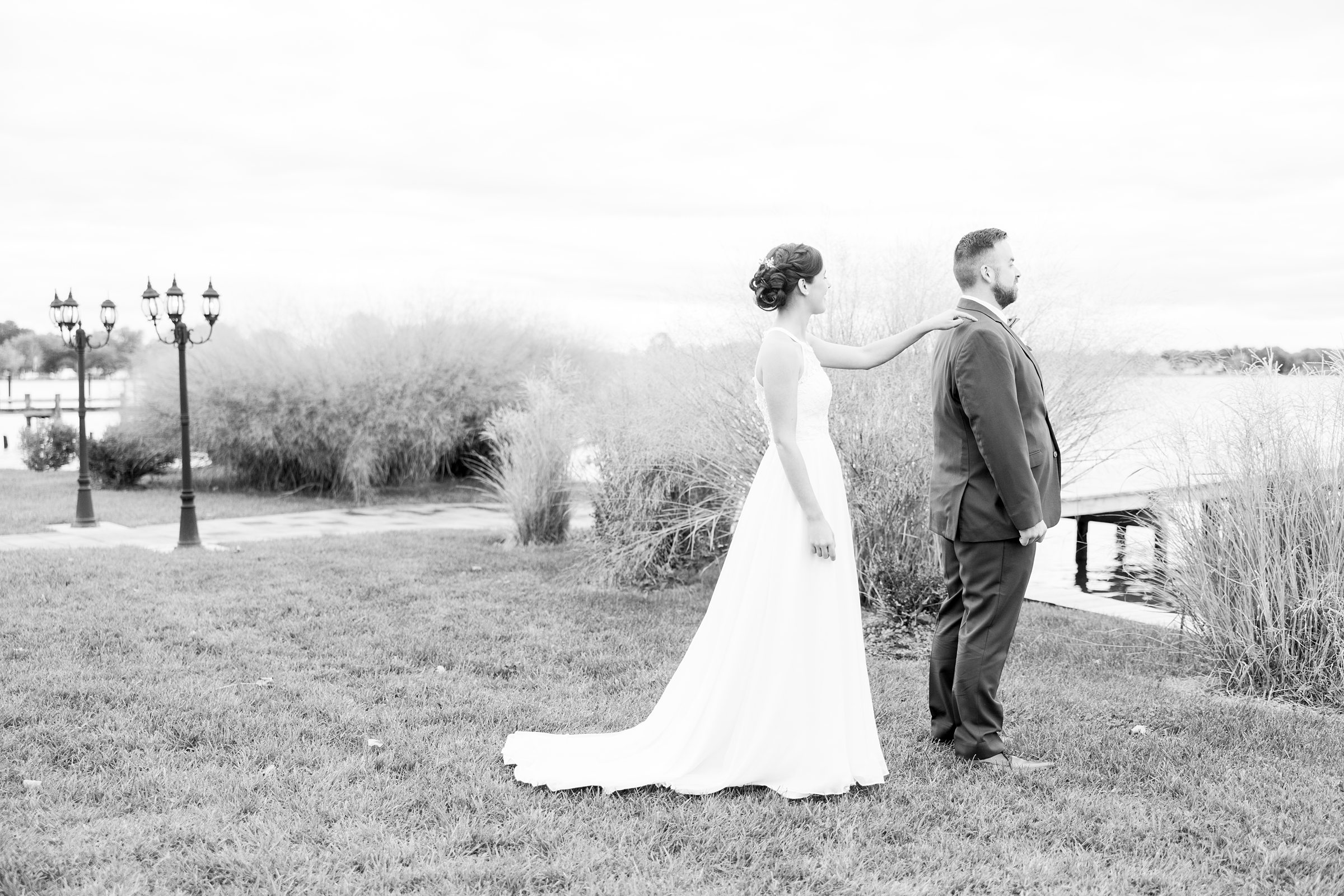 Bayfront Club wedding photos in Edgemere, Maryland photographed by Baltimore Wedding Photographer Cait Kramer