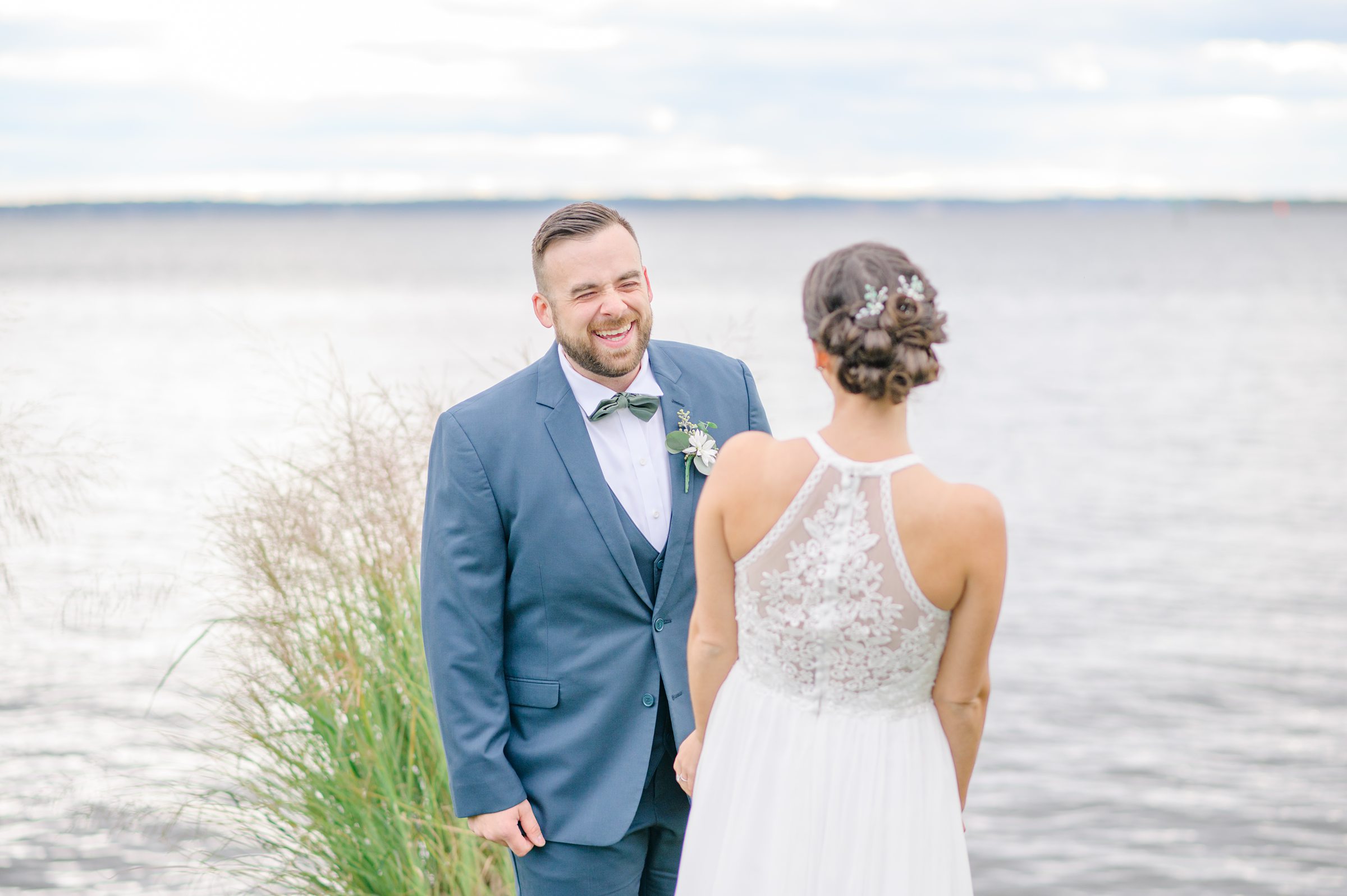 Bayfront Club wedding photos in Edgemere, Maryland photographed by Baltimore Wedding Photographer Cait Kramer