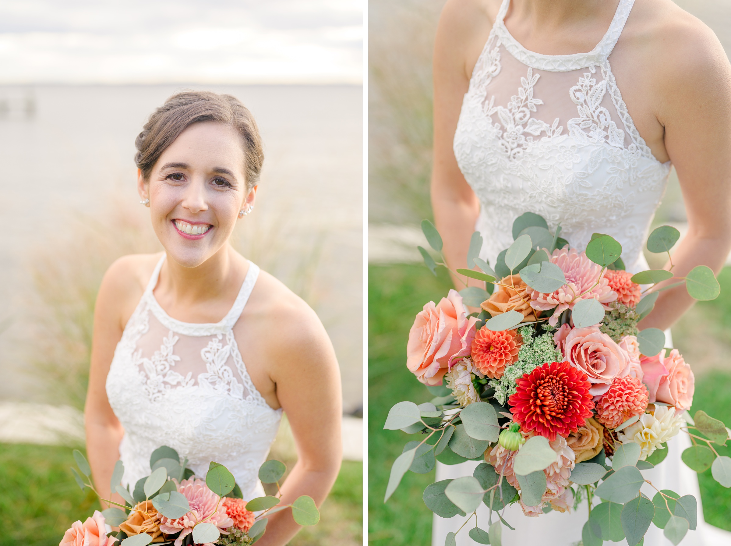 Bayfront Club wedding photos in Edgemere, Maryland photographed by Baltimore Wedding Photographer Cait Kramer