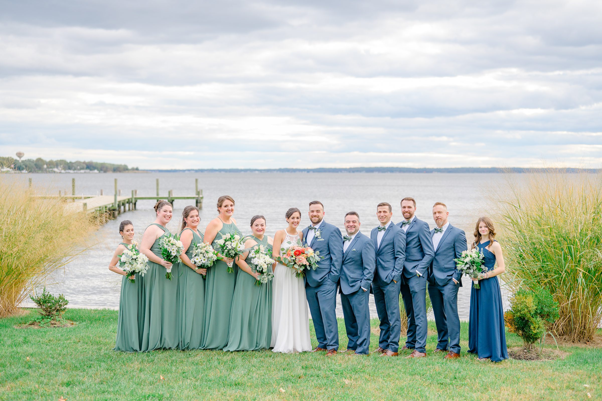 Bayfront Club wedding photos in Edgemere, Maryland photographed by Baltimore Wedding Photographer Cait Kramer