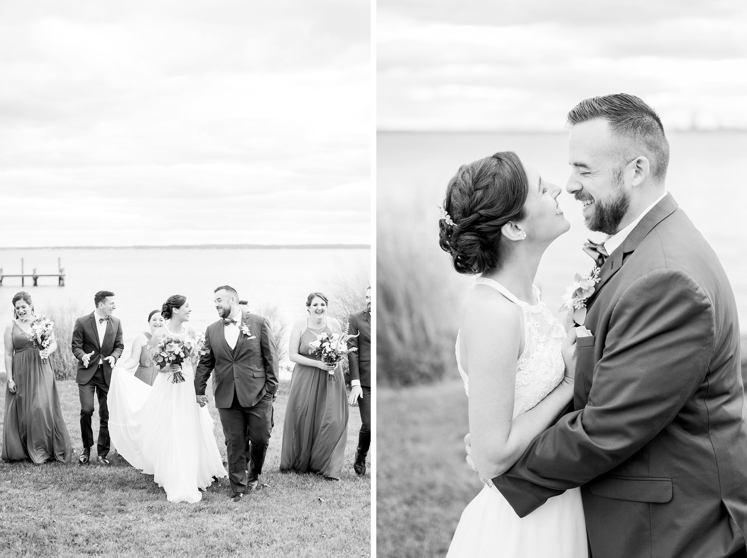 Bayfront Club wedding photos in Edgemere, Maryland photographed by Baltimore Wedding Photographer Cait Kramer