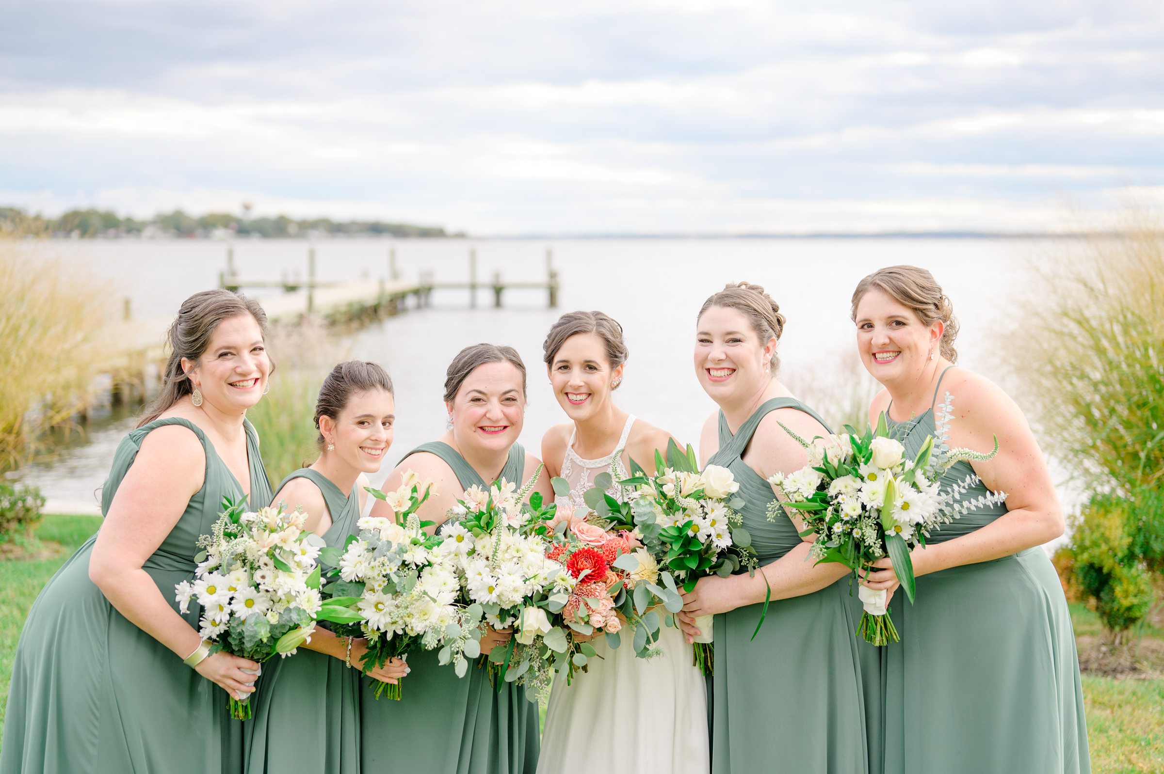 Bayfront Club wedding photos in Edgemere, Maryland photographed by Baltimore Wedding Photographer Cait Kramer