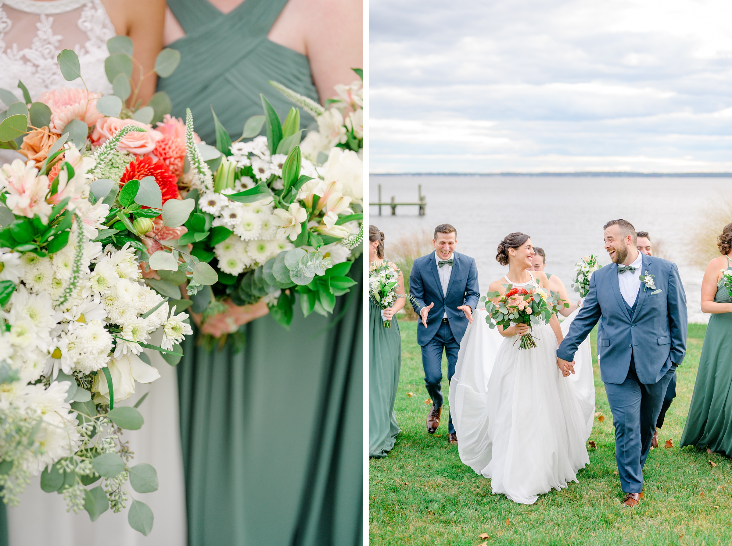 Bayfront Club wedding photos in Edgemere, Maryland photographed by Baltimore Wedding Photographer Cait Kramer