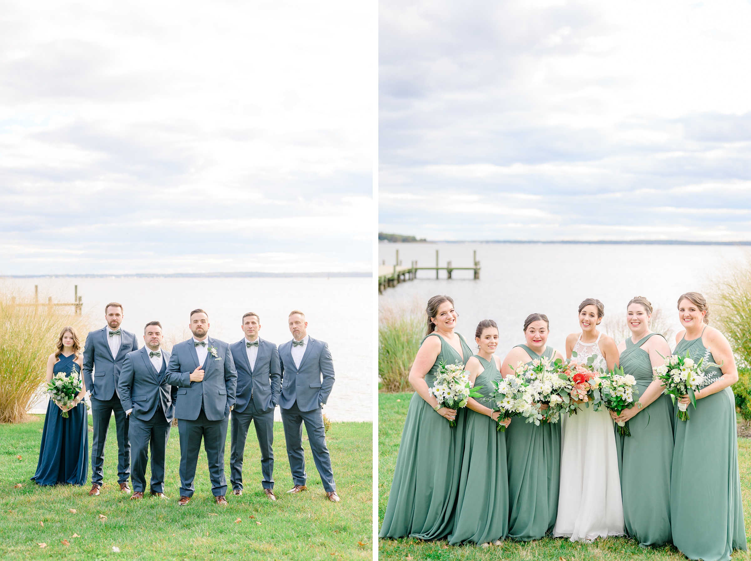 Bayfront Club wedding photos in Edgemere, Maryland photographed by Baltimore Wedding Photographer Cait Kramer