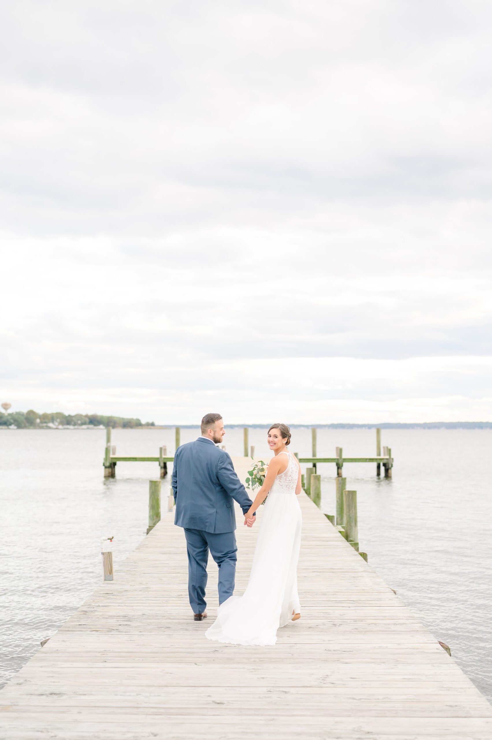 Bayfront Club wedding photos in Edgemere, Maryland photographed by Baltimore Wedding Photographer Cait Kramer