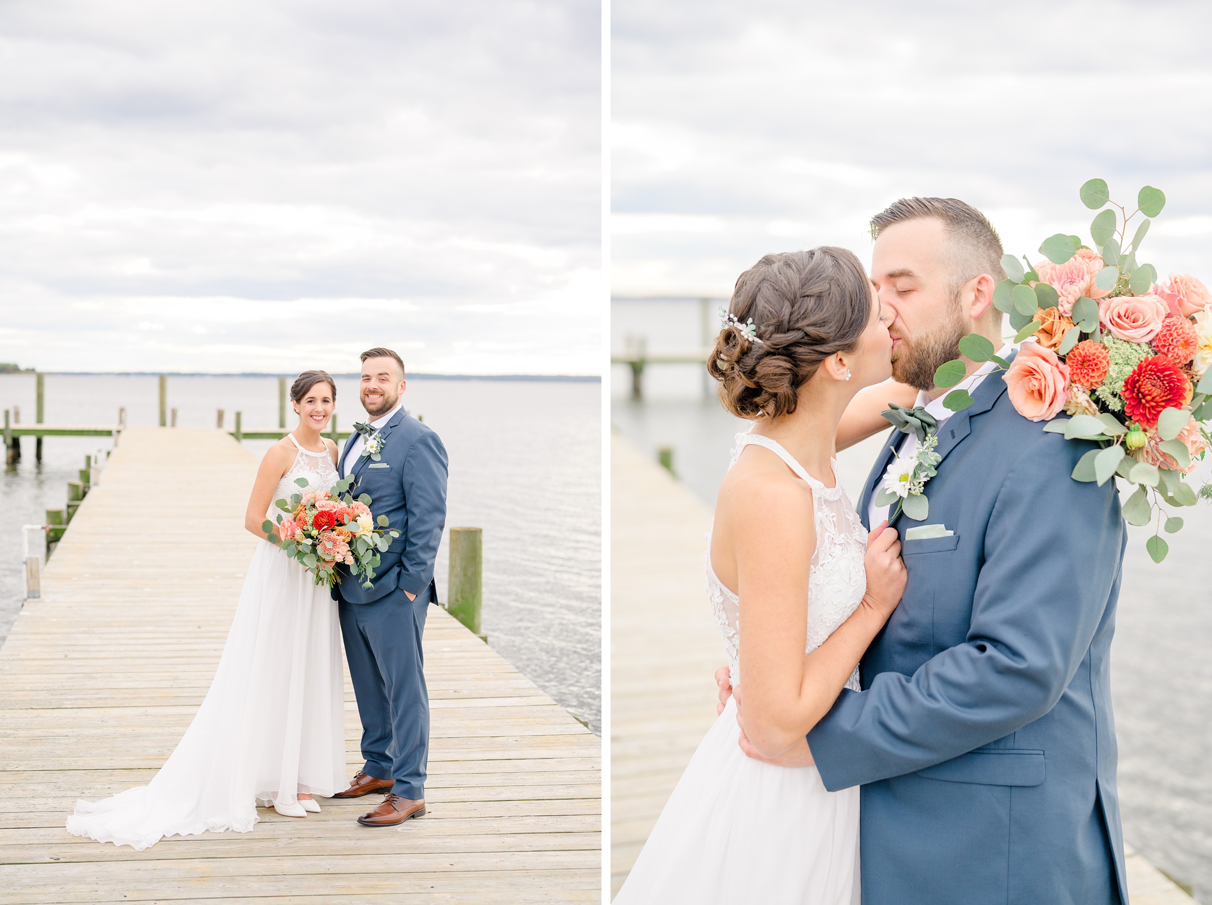 Bayfront Club wedding photos in Edgemere, Maryland photographed by Baltimore Wedding Photographer Cait Kramer