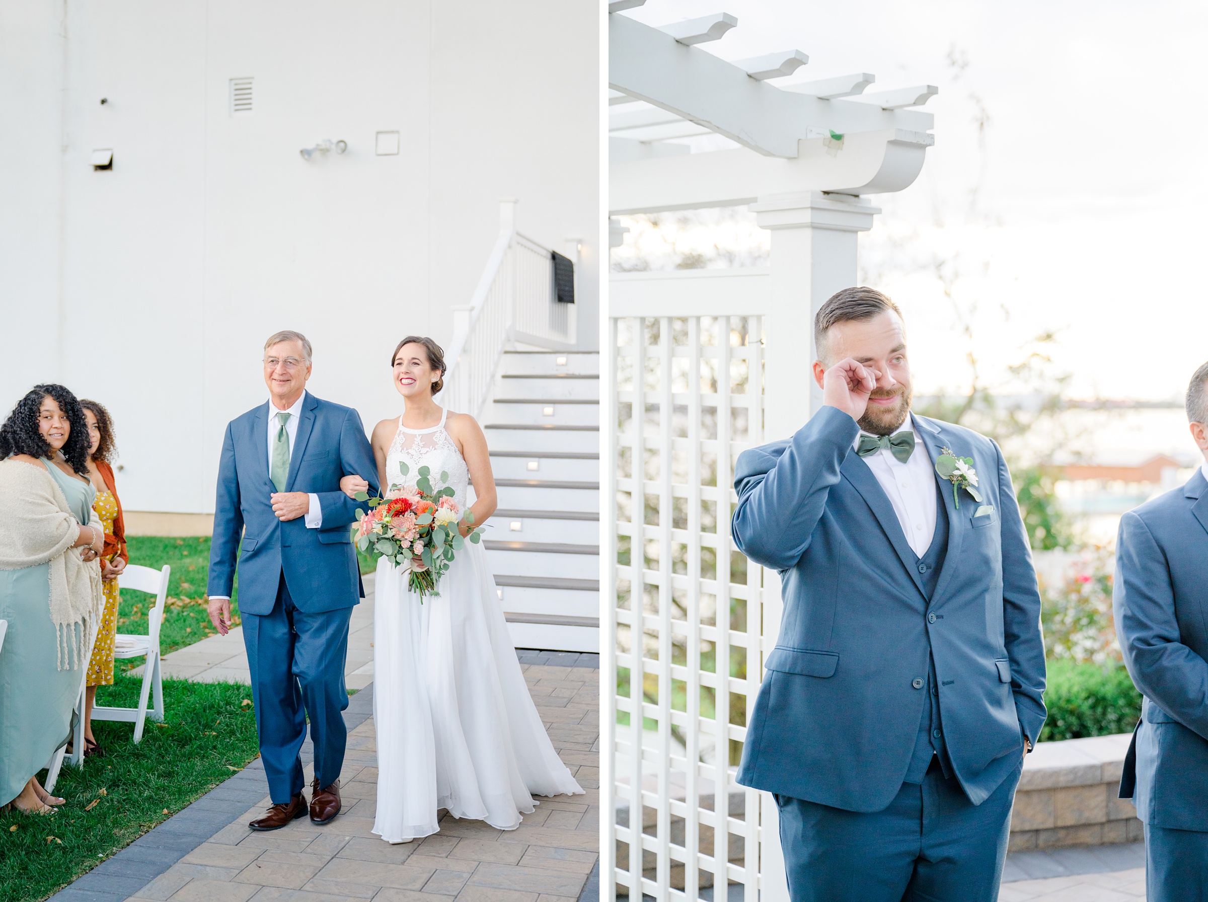 Bayfront Club wedding photos in Edgemere, Maryland photographed by Baltimore Wedding Photographer Cait Kramer