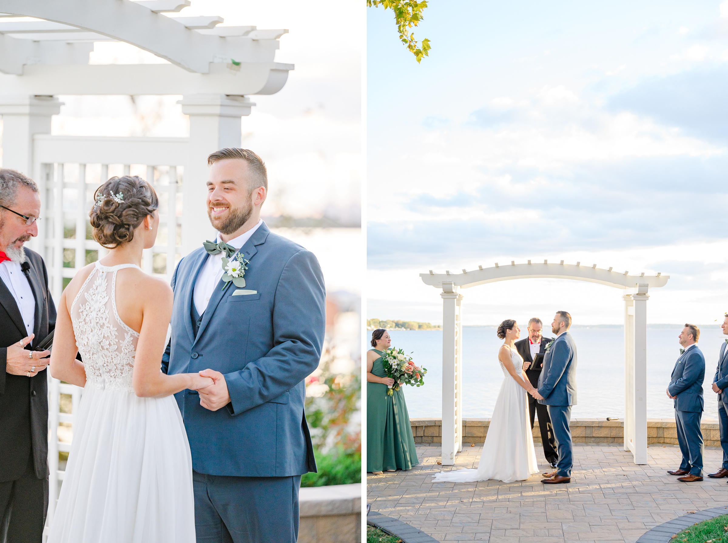 Bayfront Club wedding photos in Edgemere, Maryland photographed by Baltimore Wedding Photographer Cait Kramer