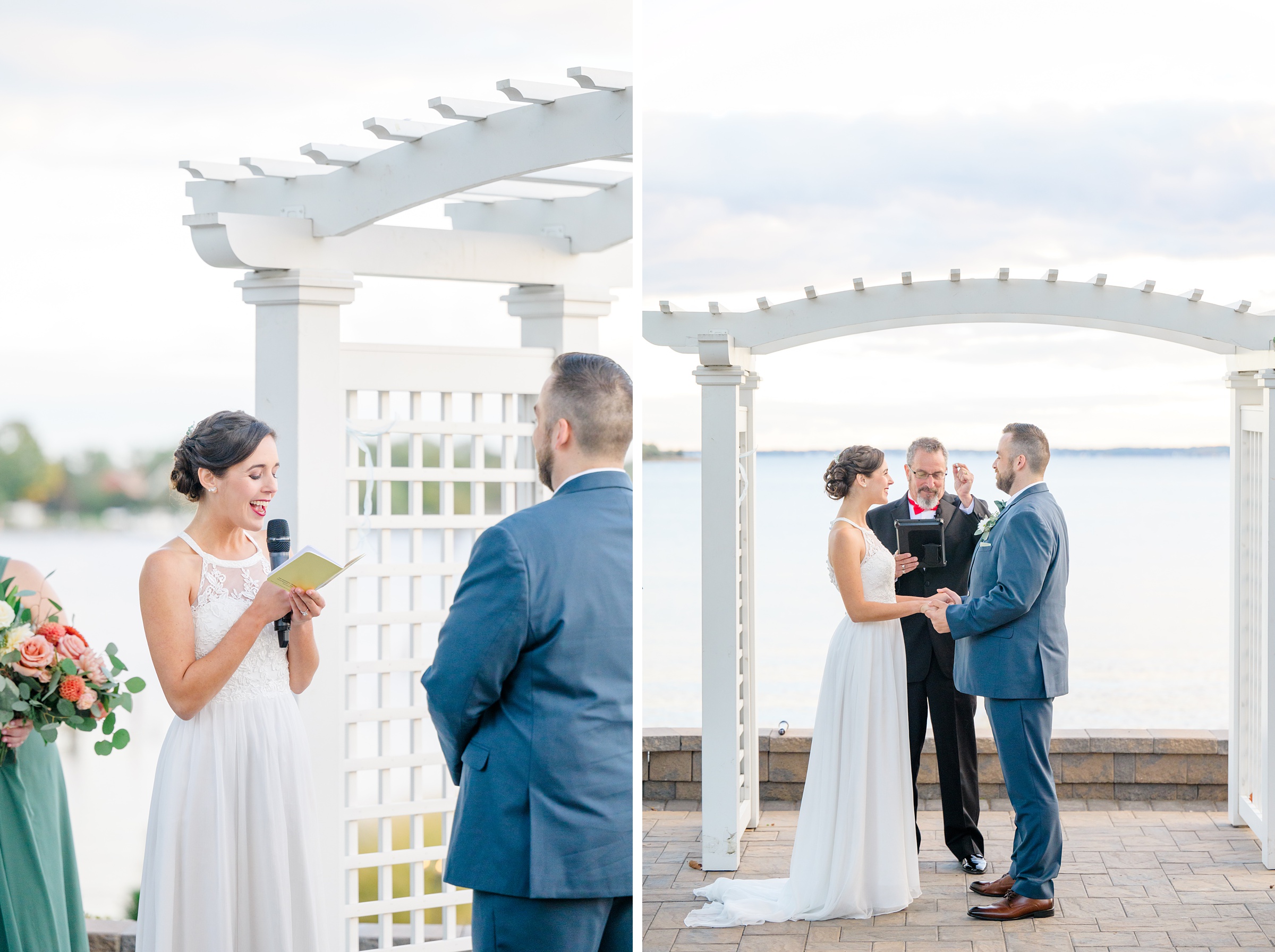 Bayfront Club wedding photos in Edgemere, Maryland photographed by Baltimore Wedding Photographer Cait Kramer