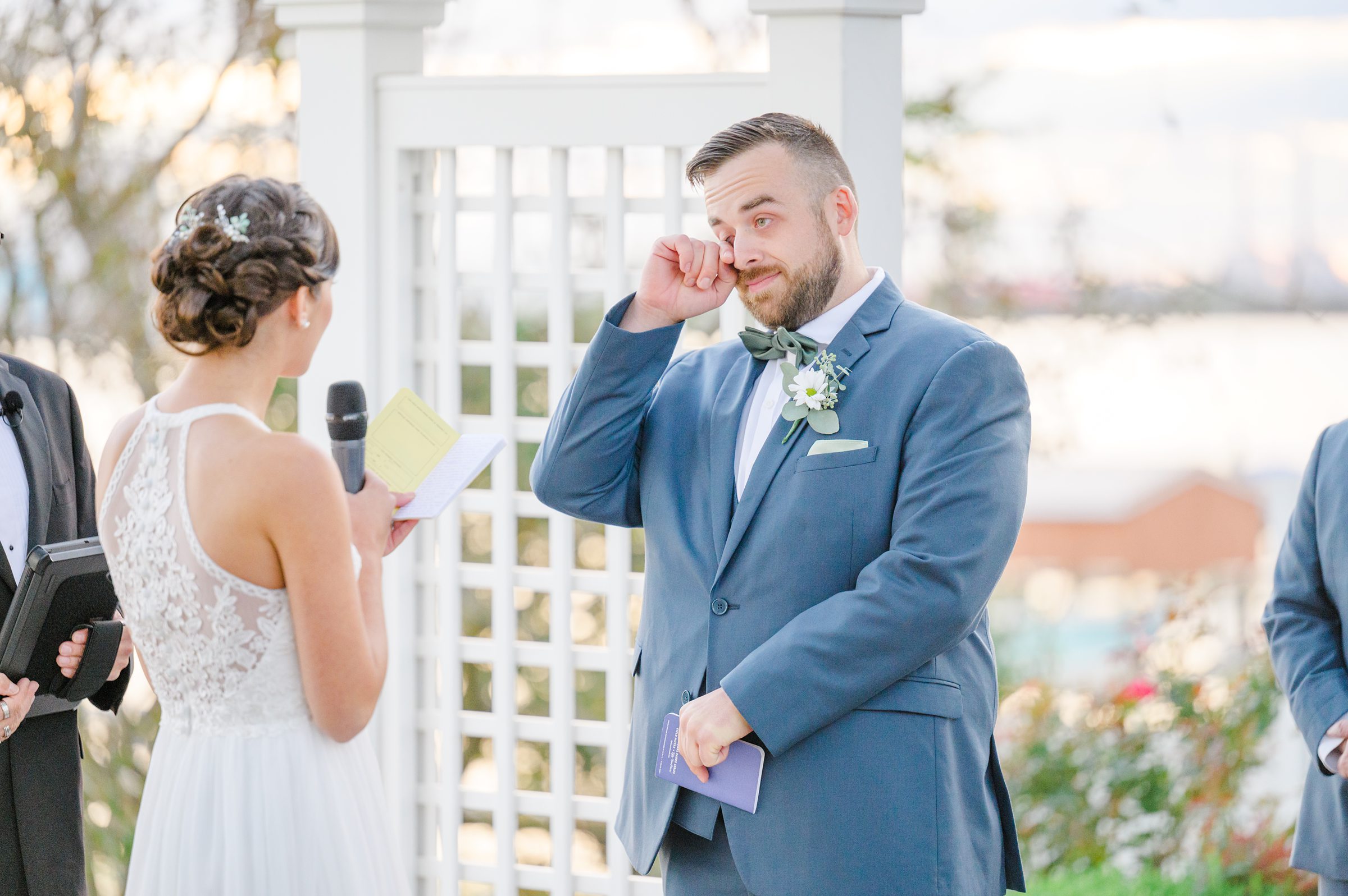 Bayfront Club wedding photos in Edgemere, Maryland photographed by Baltimore Wedding Photographer Cait Kramer