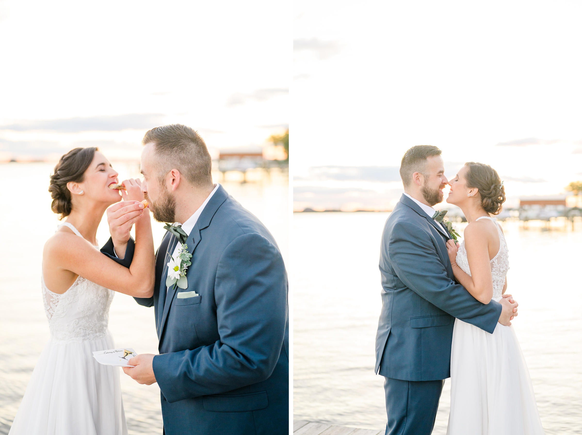 Bayfront Club wedding photos in Edgemere, Maryland photographed by Baltimore Wedding Photographer Cait Kramer