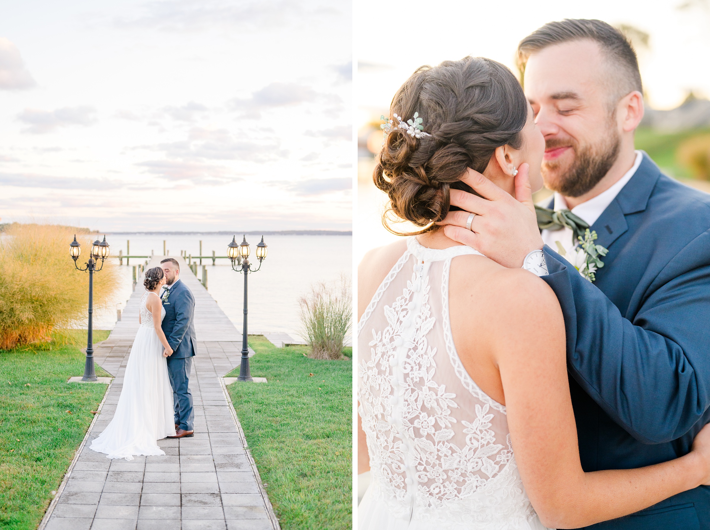 Bayfront Club wedding photos in Edgemere, Maryland photographed by Baltimore Wedding Photographer Cait Kramer