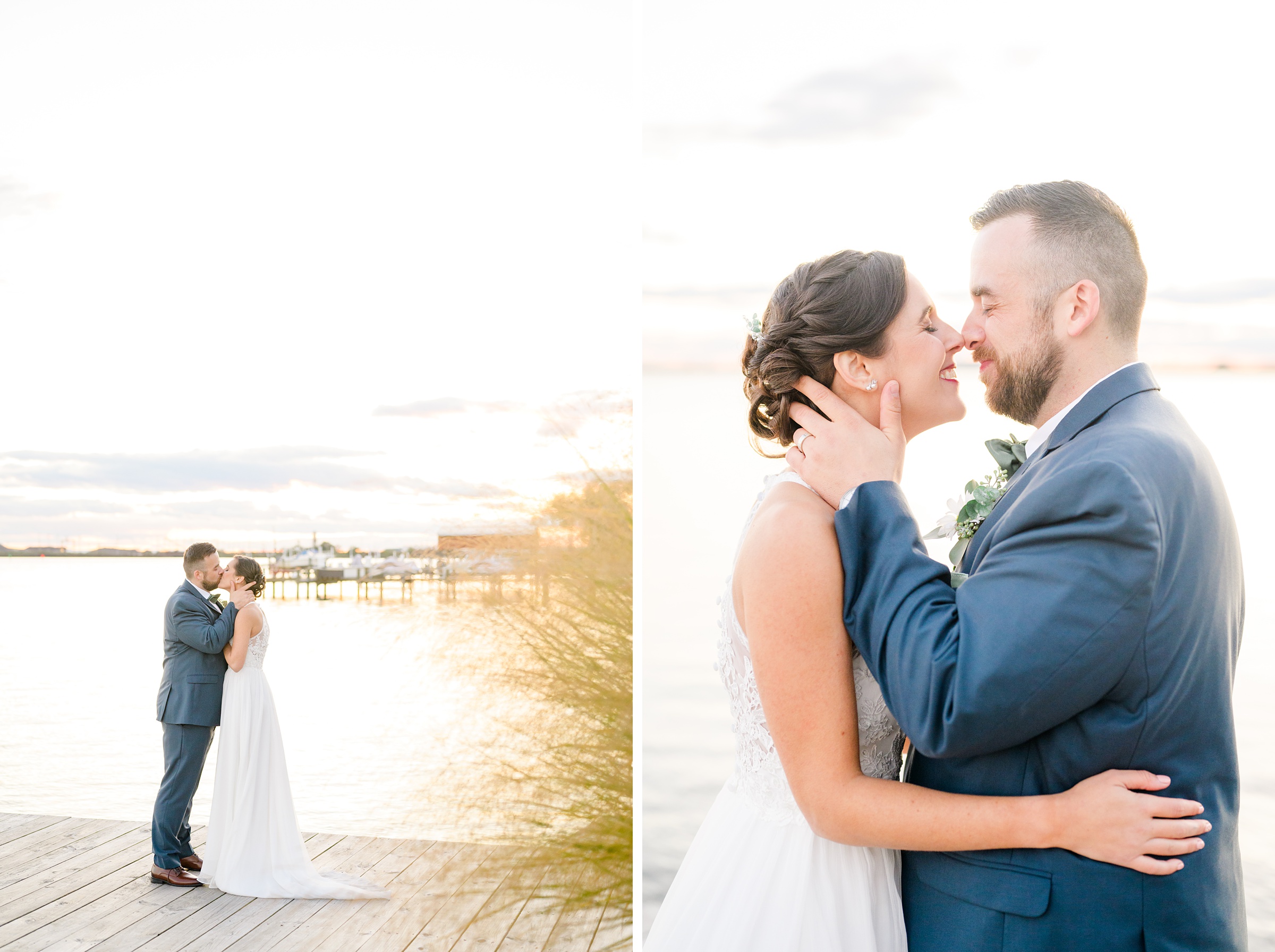 Bayfront Club wedding photos in Edgemere, Maryland photographed by Baltimore Wedding Photographer Cait Kramer