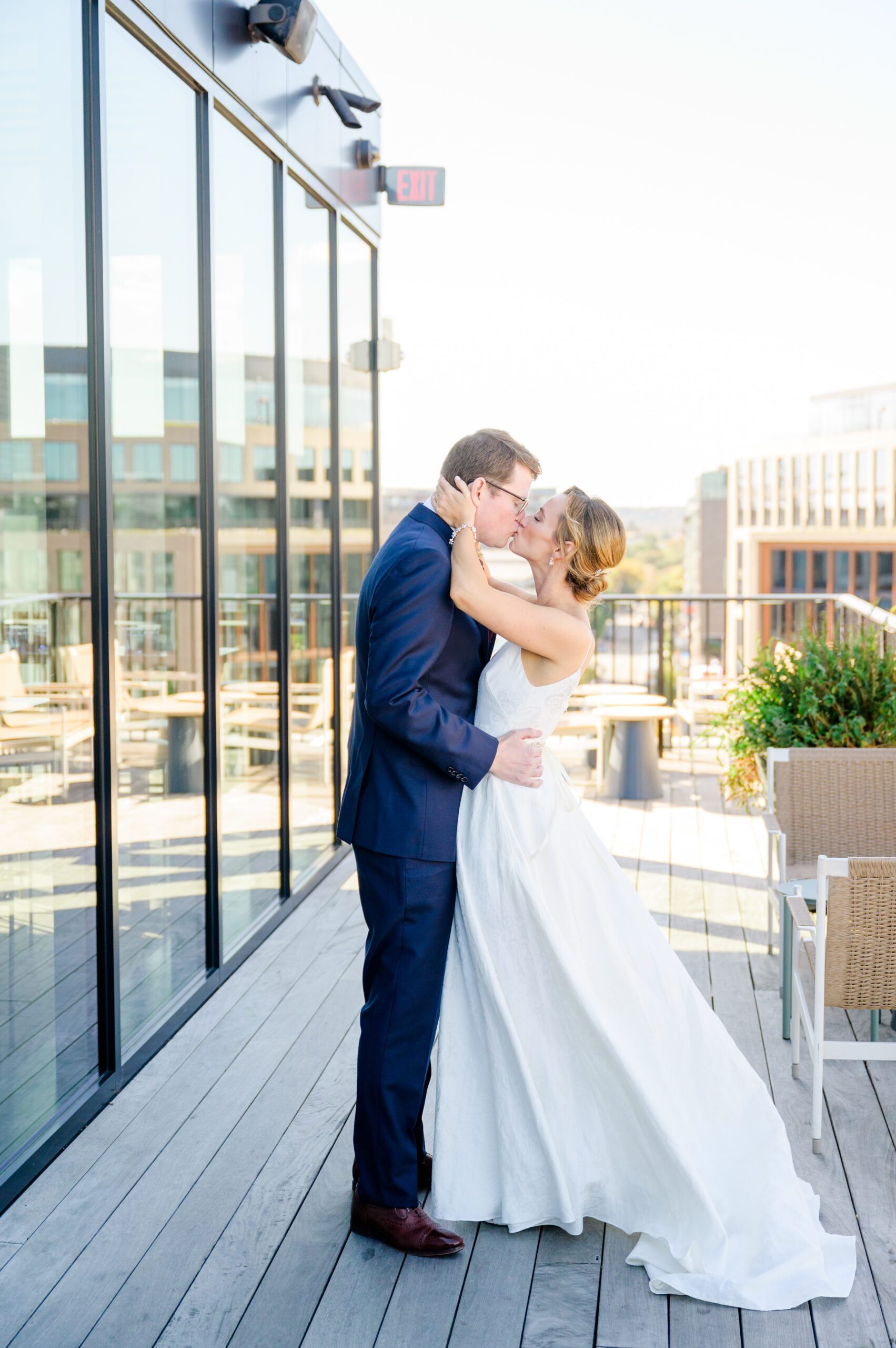 Burgundy fall District Winery wedding day in Washington, DC photographed by Baltimore Wedding Photographer Cait Kramer Photography