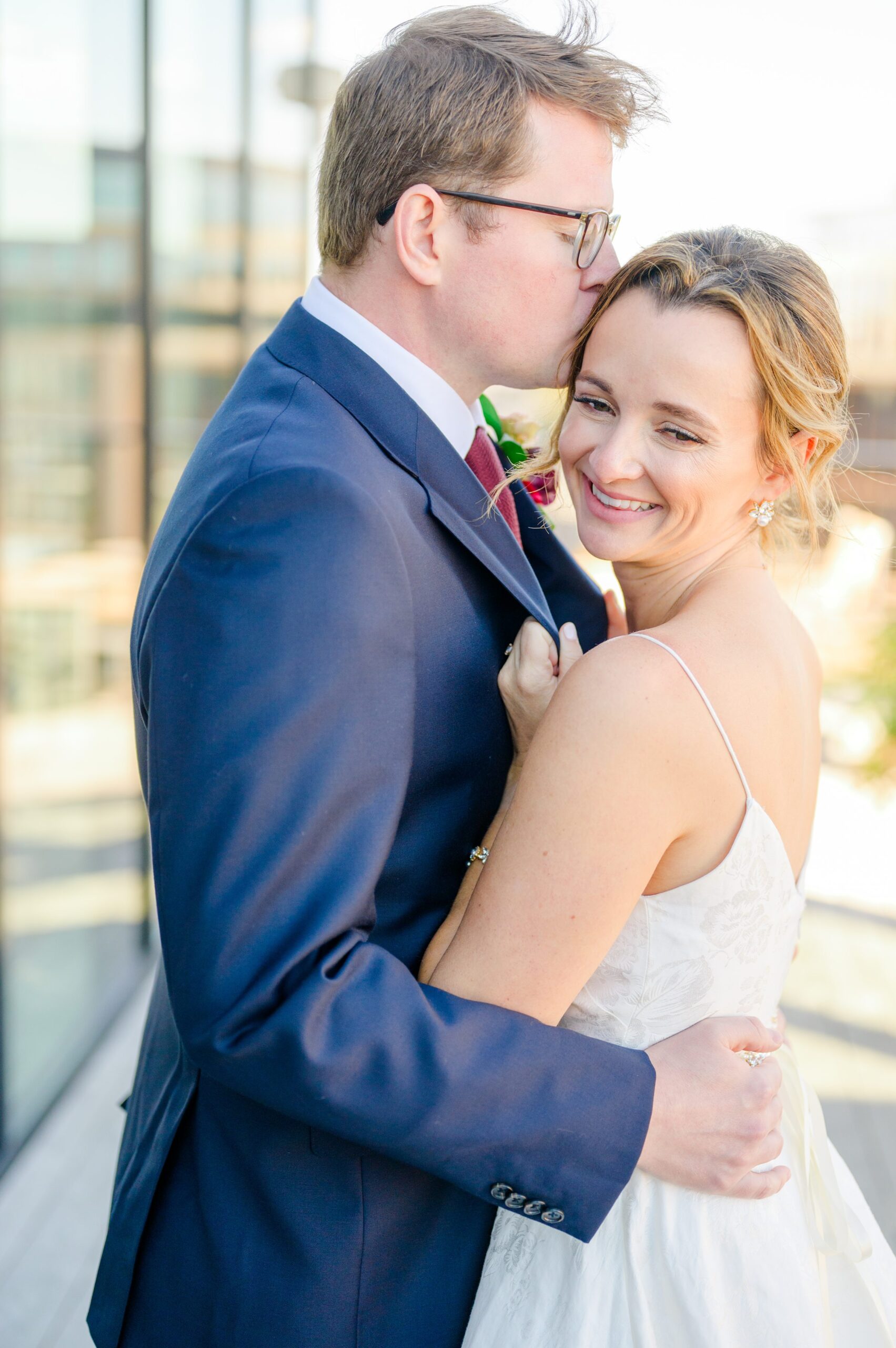 Burgundy fall District Winery wedding day in Washington, DC photographed by Baltimore Wedding Photographer Cait Kramer Photography