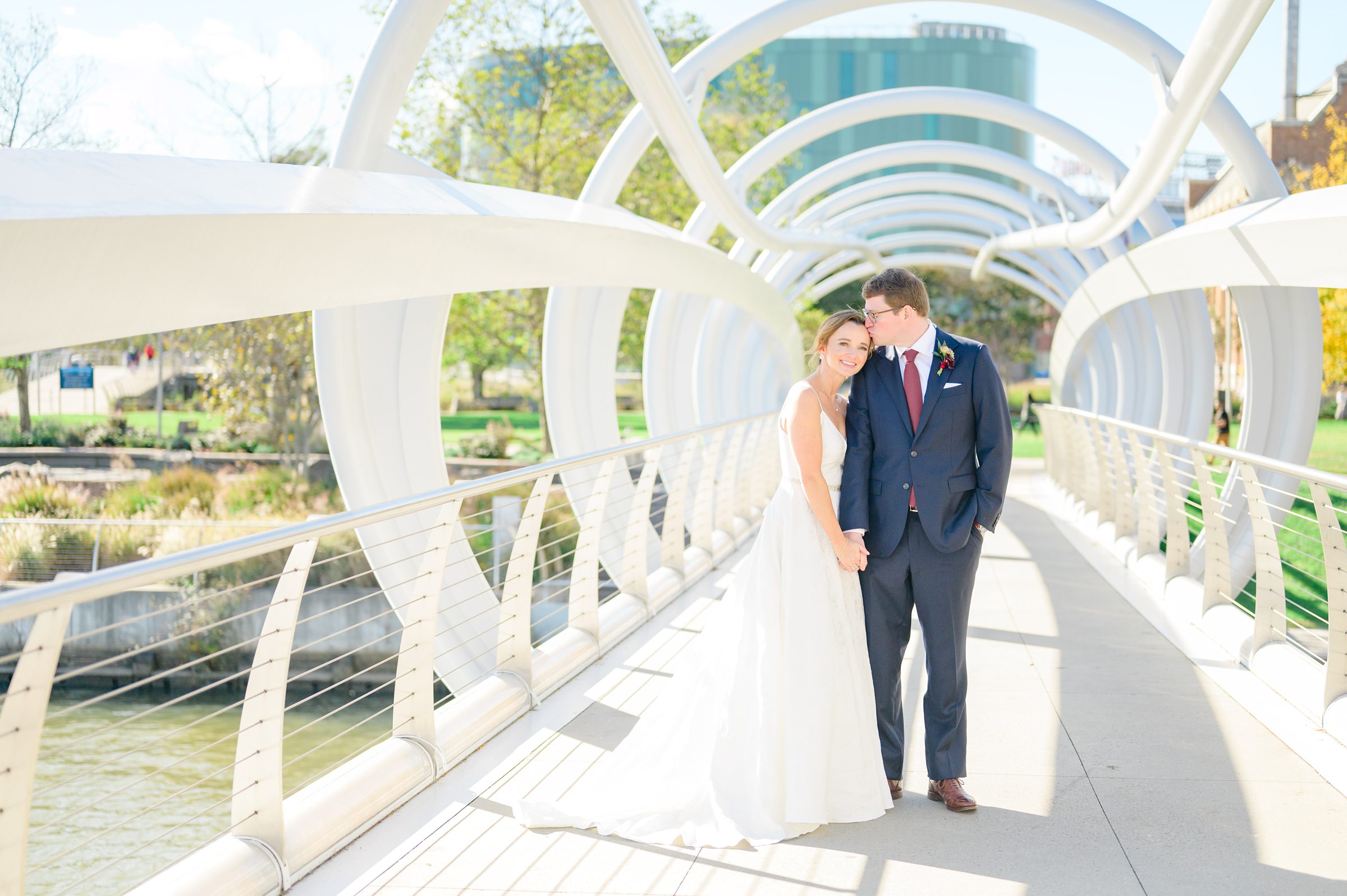 Burgundy fall District Winery wedding day in Washington, DC photographed by Baltimore Wedding Photographer Cait Kramer Photography