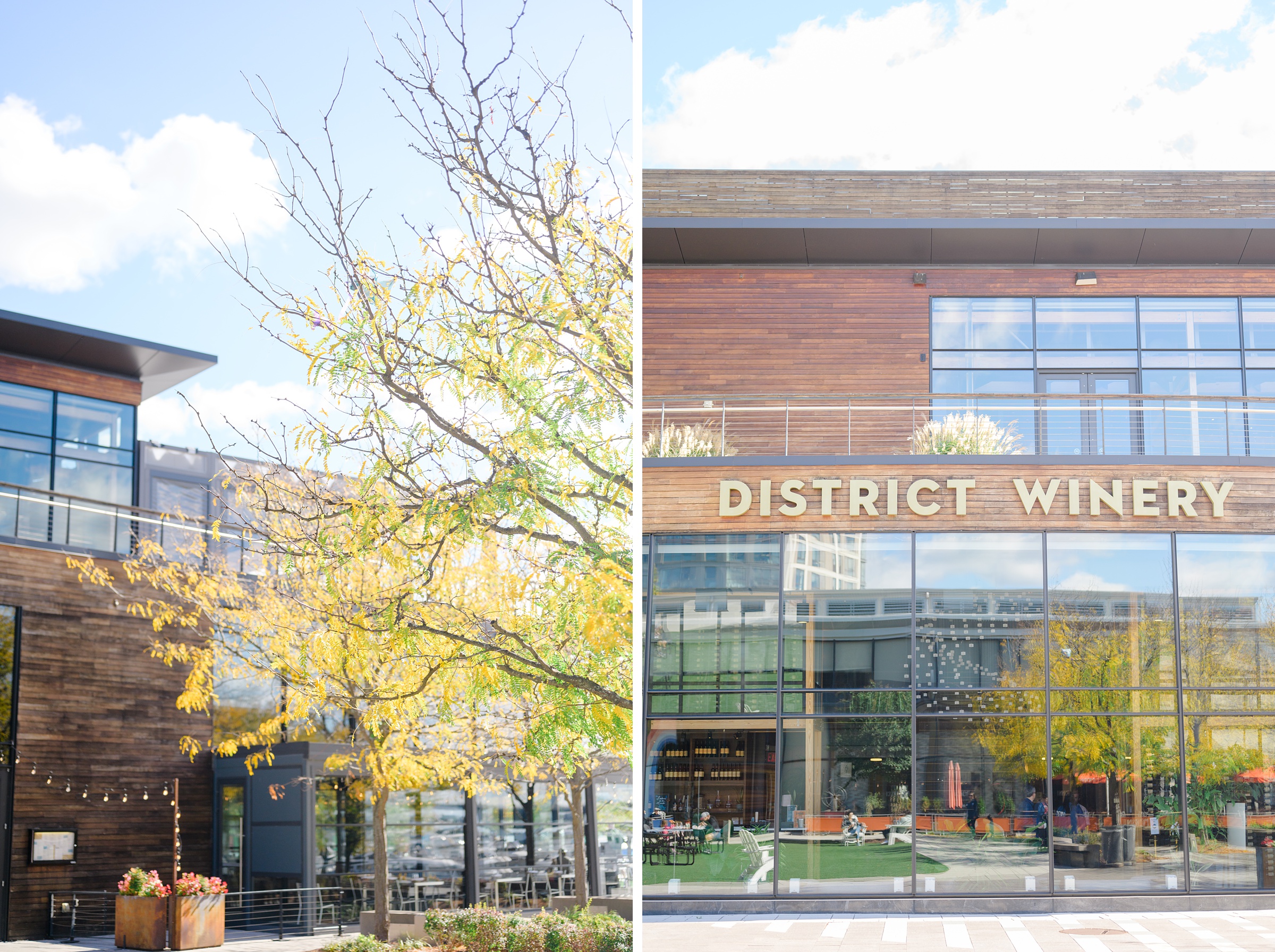 Burgundy fall District Winery wedding day in Washington, DC photographed by Baltimore Wedding Photographer Cait Kramer Photography