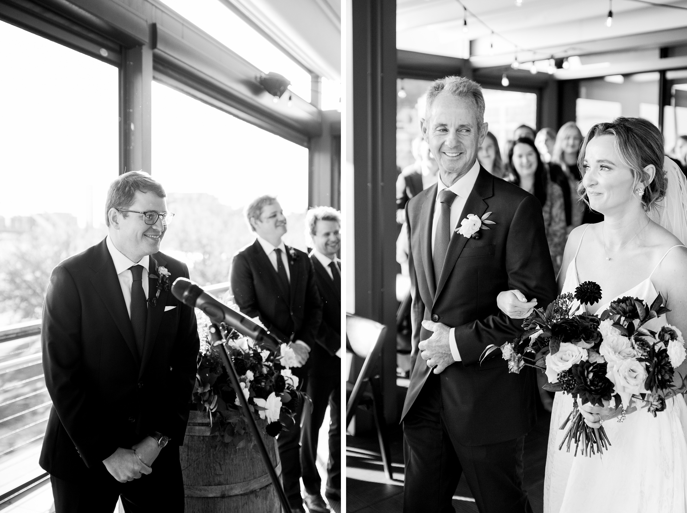 Burgundy fall District Winery wedding day in Washington, DC photographed by Baltimore Wedding Photographer Cait Kramer Photography