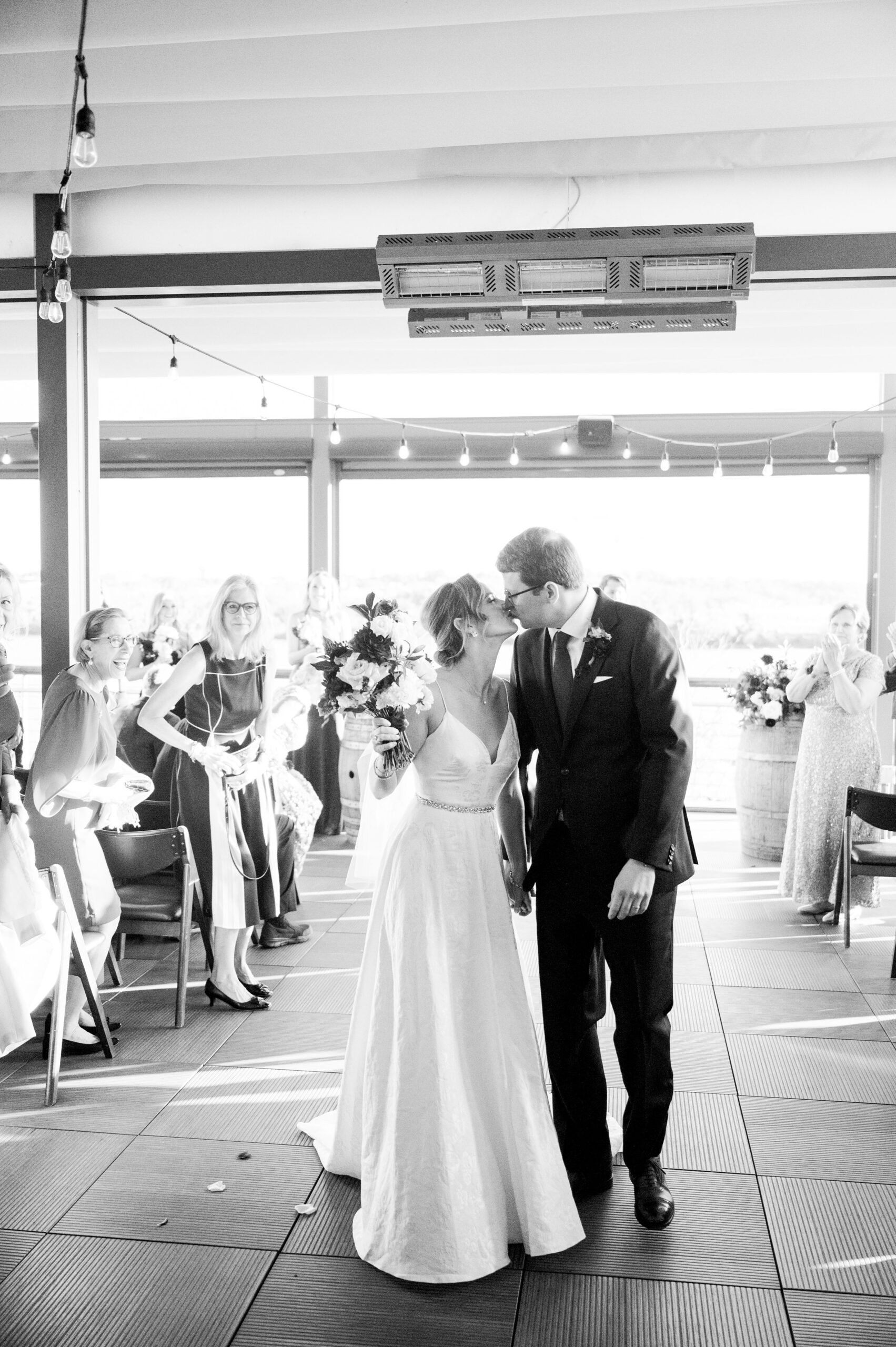 Burgundy fall District Winery wedding day in Washington, DC photographed by Baltimore Wedding Photographer Cait Kramer Photography