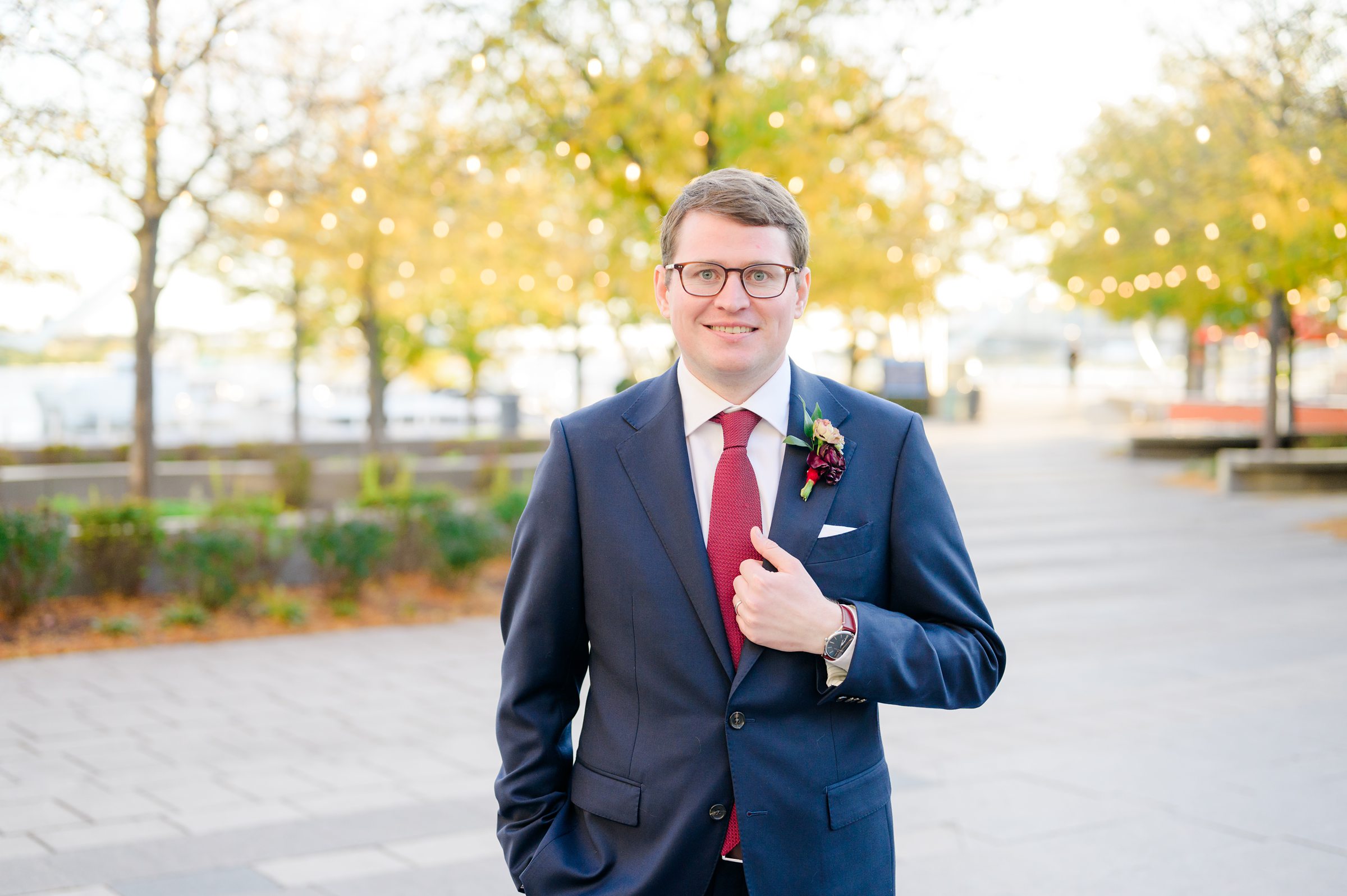 Burgundy fall District Winery wedding day in Washington, DC photographed by Baltimore Wedding Photographer Cait Kramer Photography