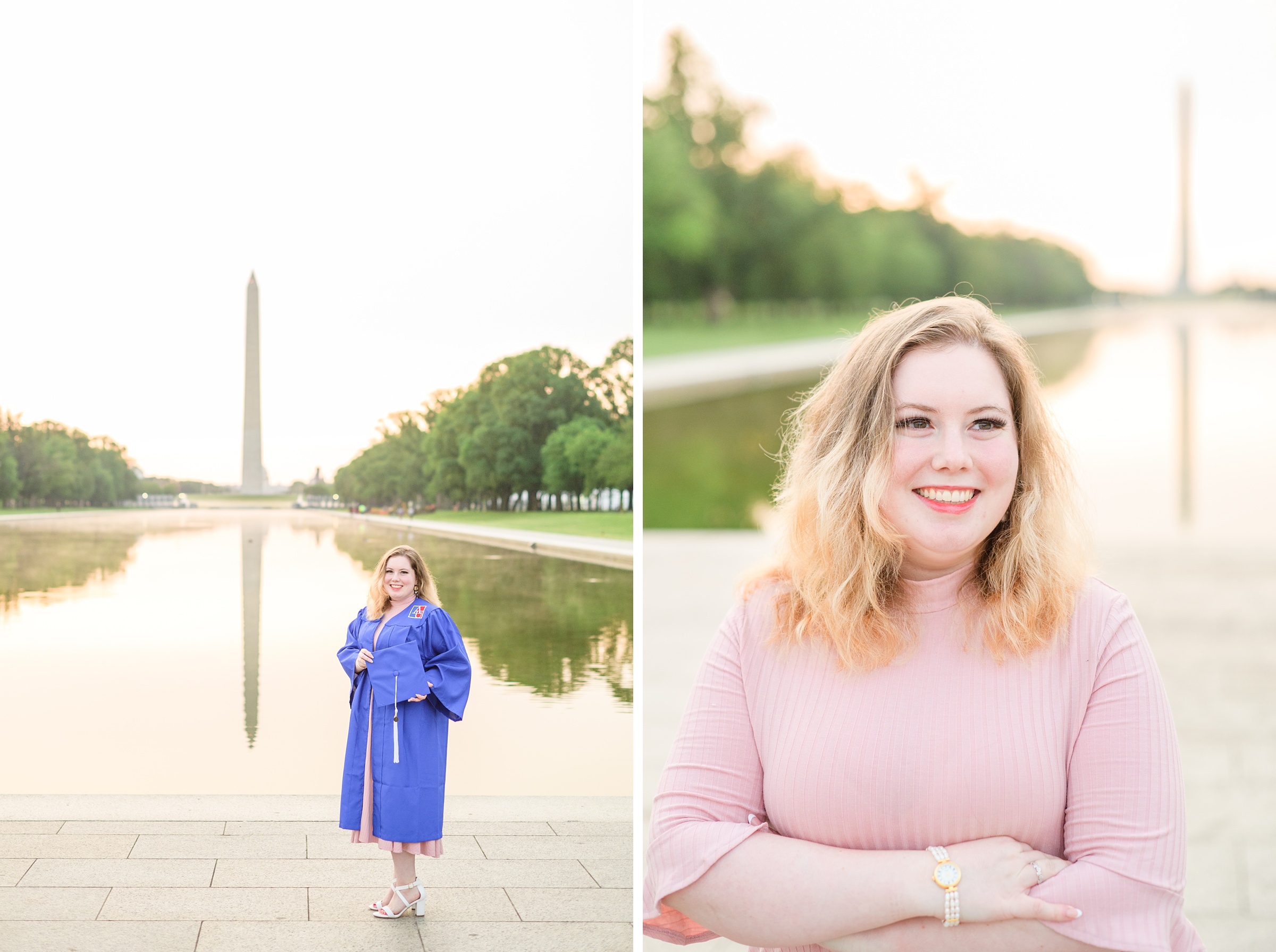 American University Grad Photos on the National Mall photographed by Baltimore Photographer Cait Kramer