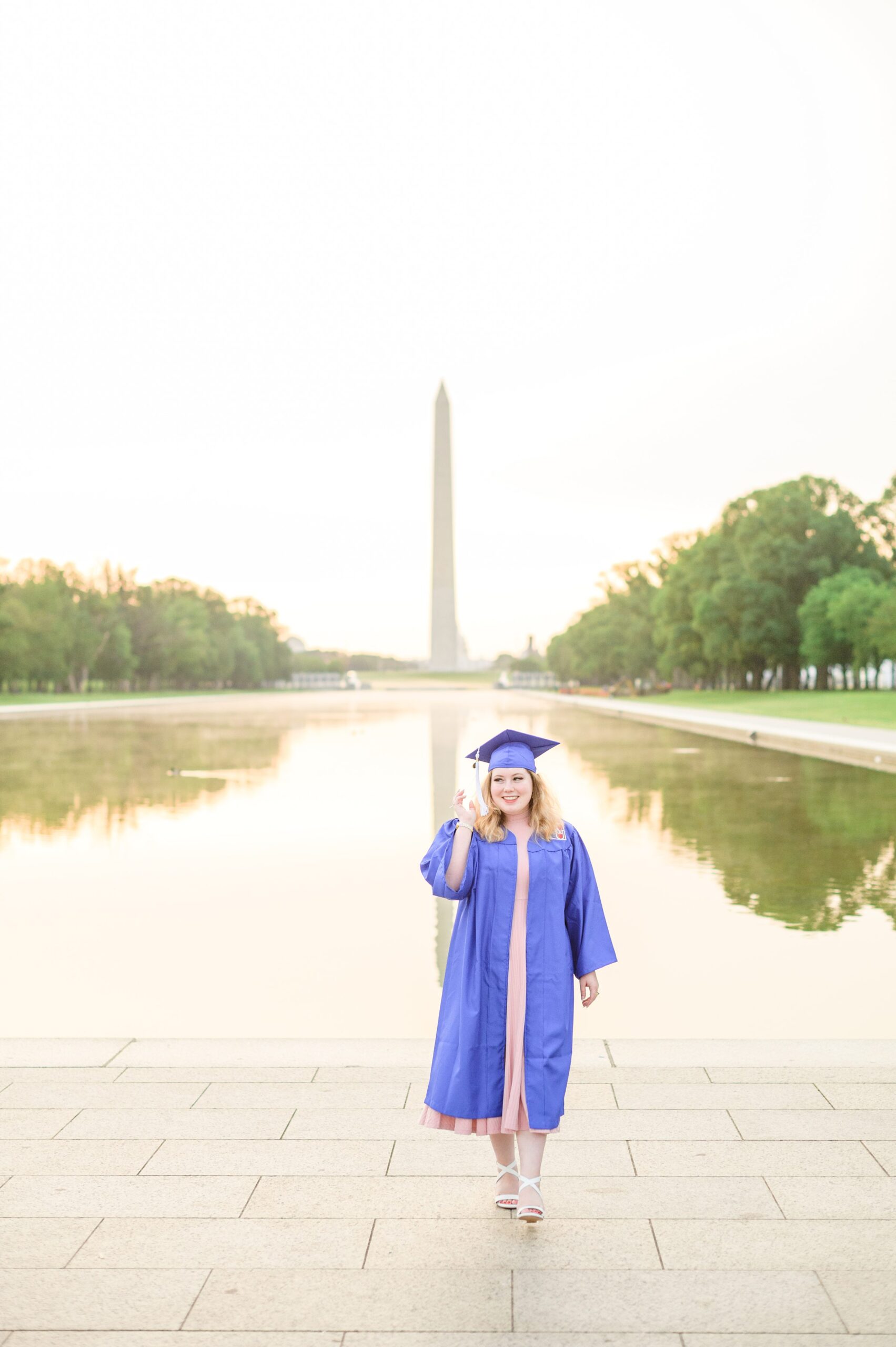 American University Grad Photos on the National Mall photographed by Baltimore Photographer Cait Kramer