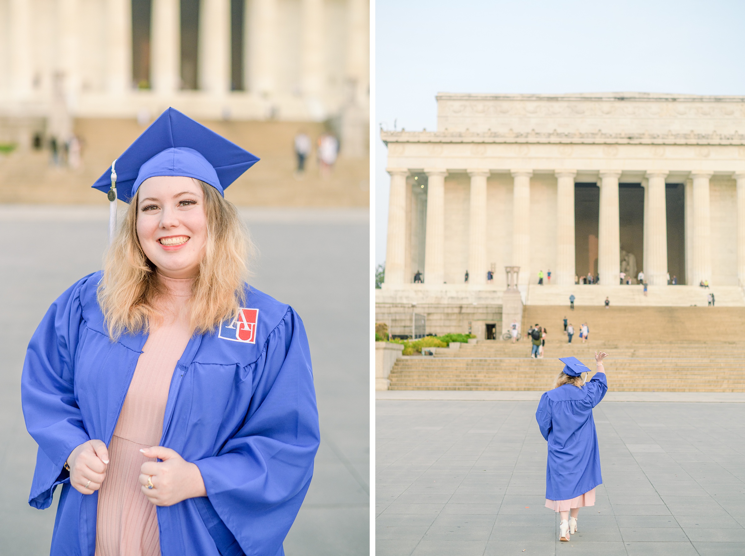 American University Grad Photos on the National Mall photographed by Baltimore Photographer Cait Kramer