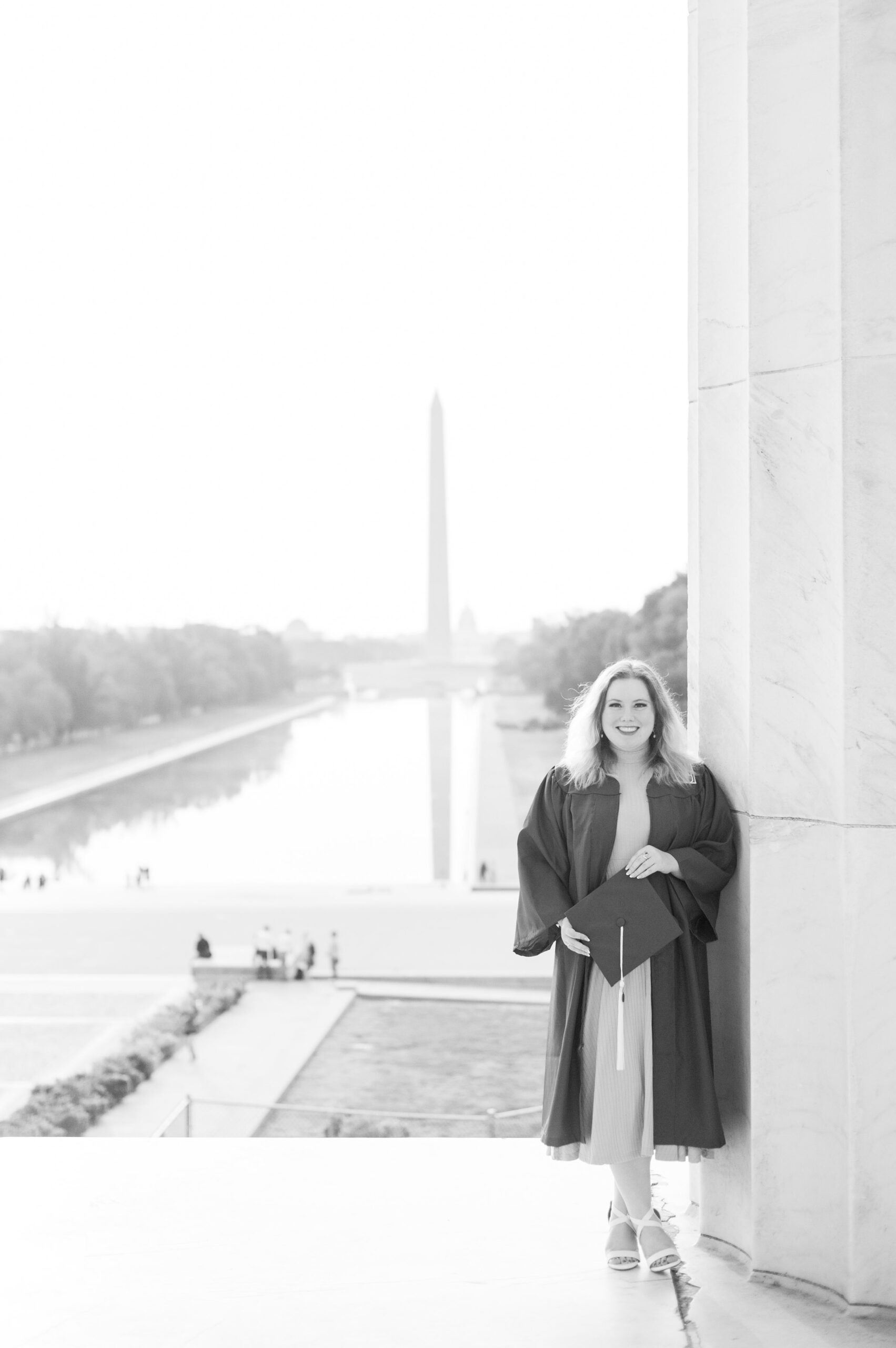 American University Grad Photos on the National Mall photographed by Baltimore Photographer Cait Kramer