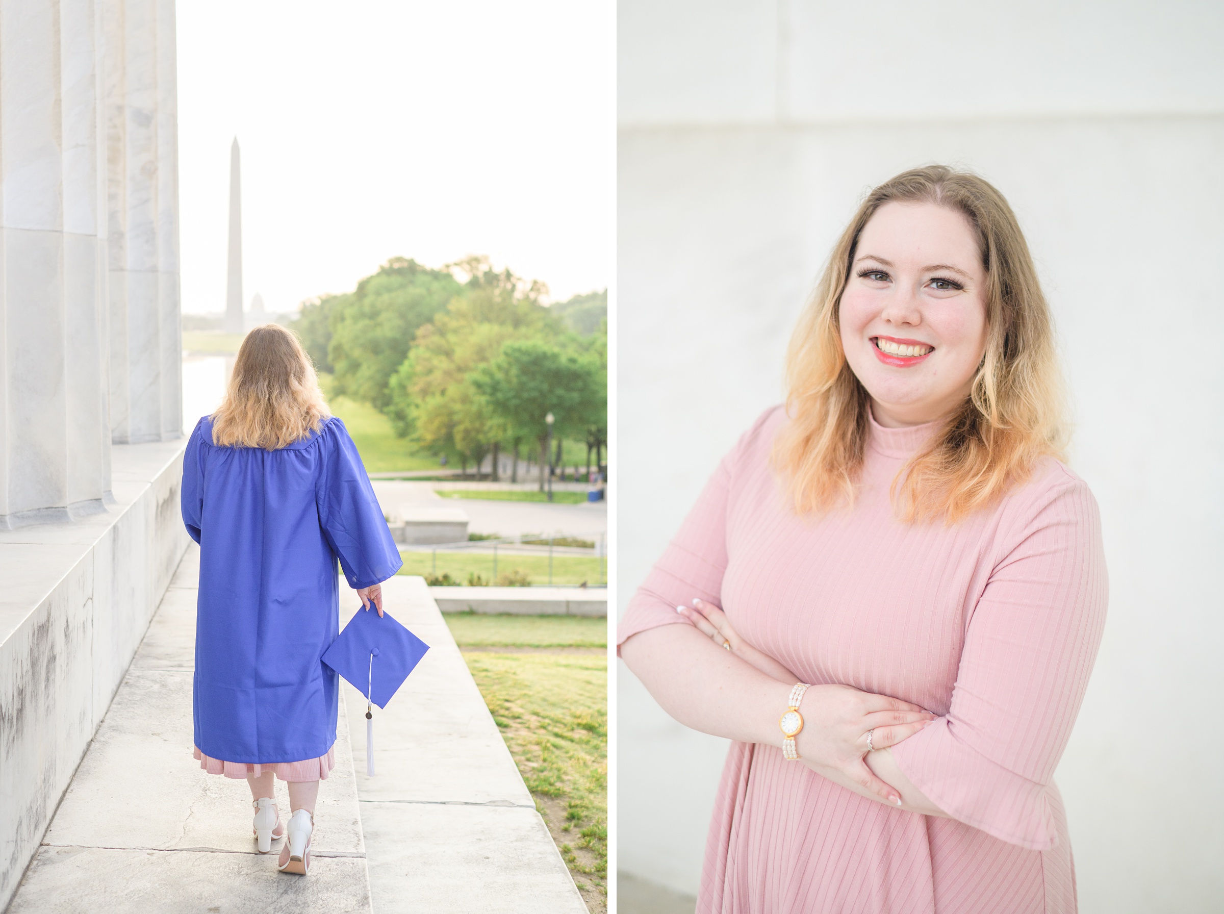 American University Grad Photos on the National Mall photographed by Baltimore Photographer Cait Kramer