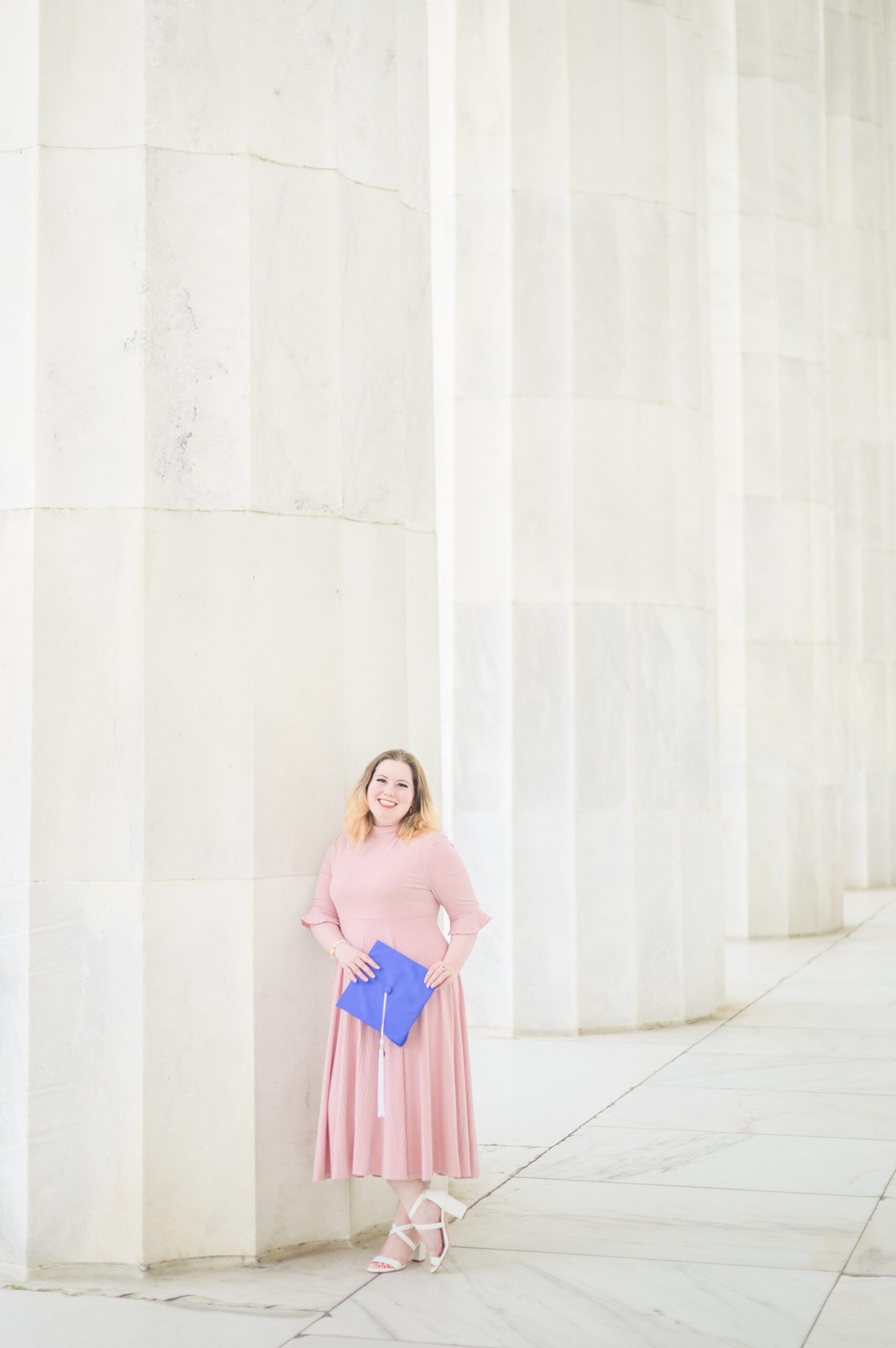 American University Senior Photos on the National Mall photographed by Baltimore Photographer Cait Kramer