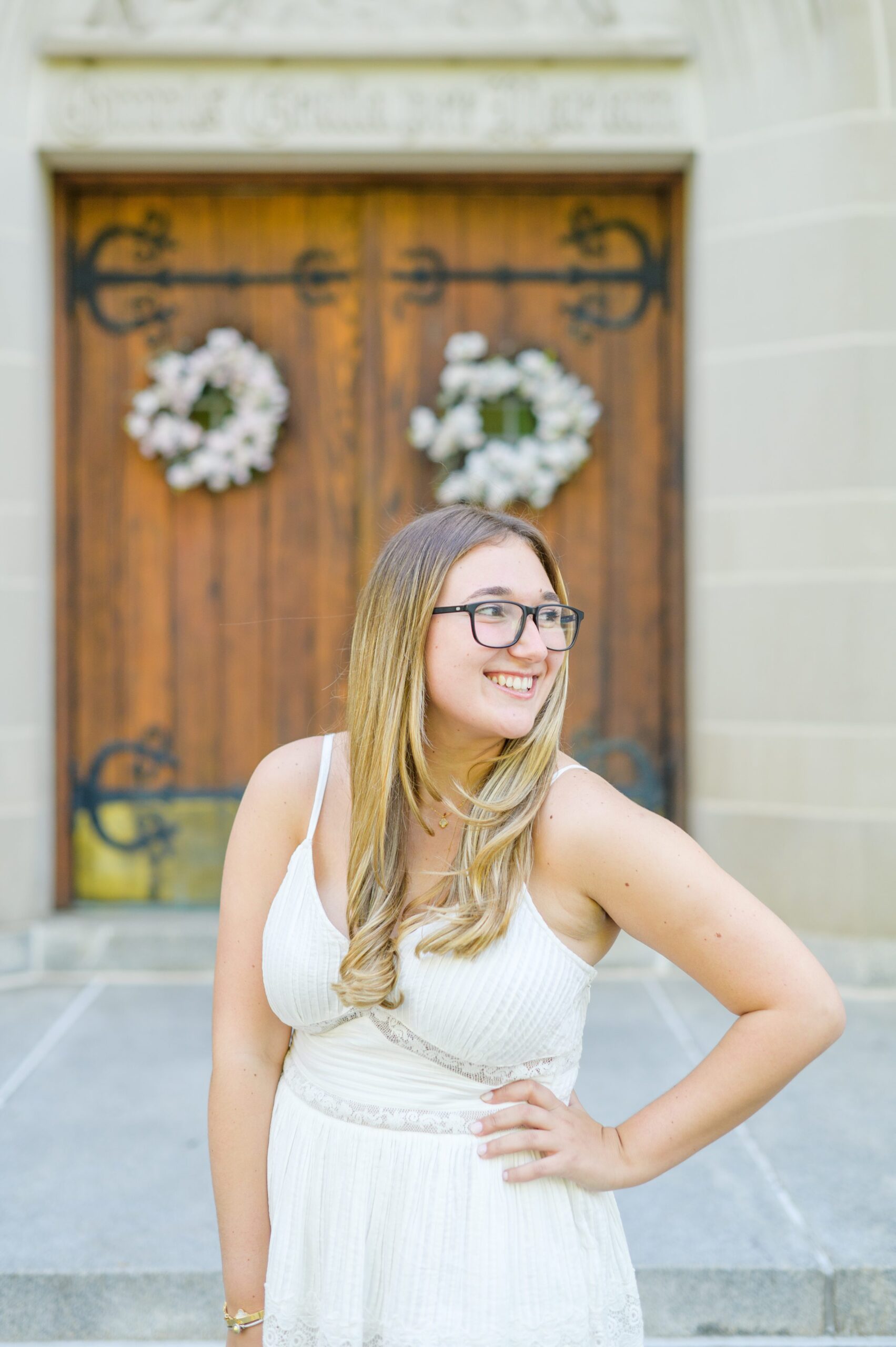 Grad photos at Loyola University Maryland photographed by Baltimore Photographer Cait Kramer