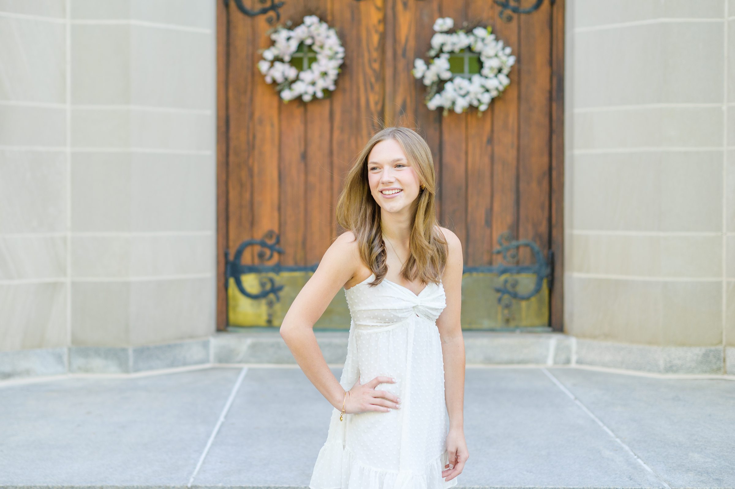 Grad photos at Loyola University Maryland photographed by Baltimore Photographer Cait Kramer