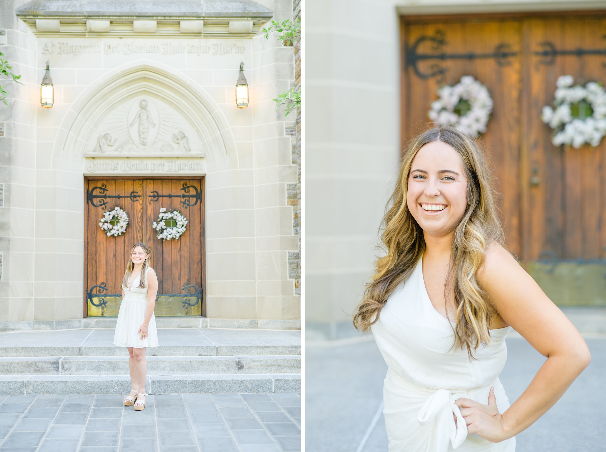 Grad photos at Loyola University Maryland photographed by Baltimore Photographer Cait Kramer