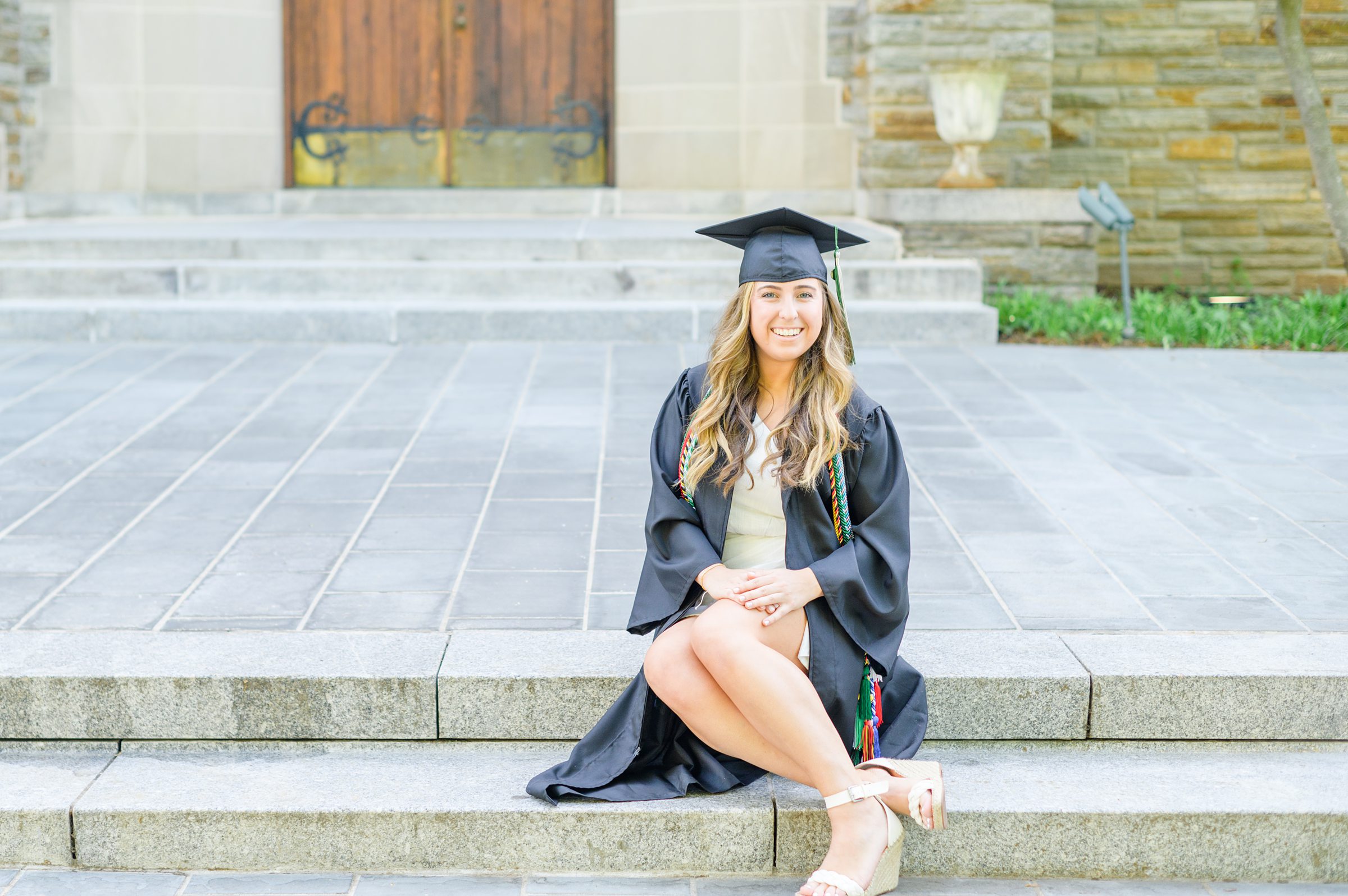 Grad photos at Loyola University Maryland photographed by Baltimore Photographer Cait Kramer