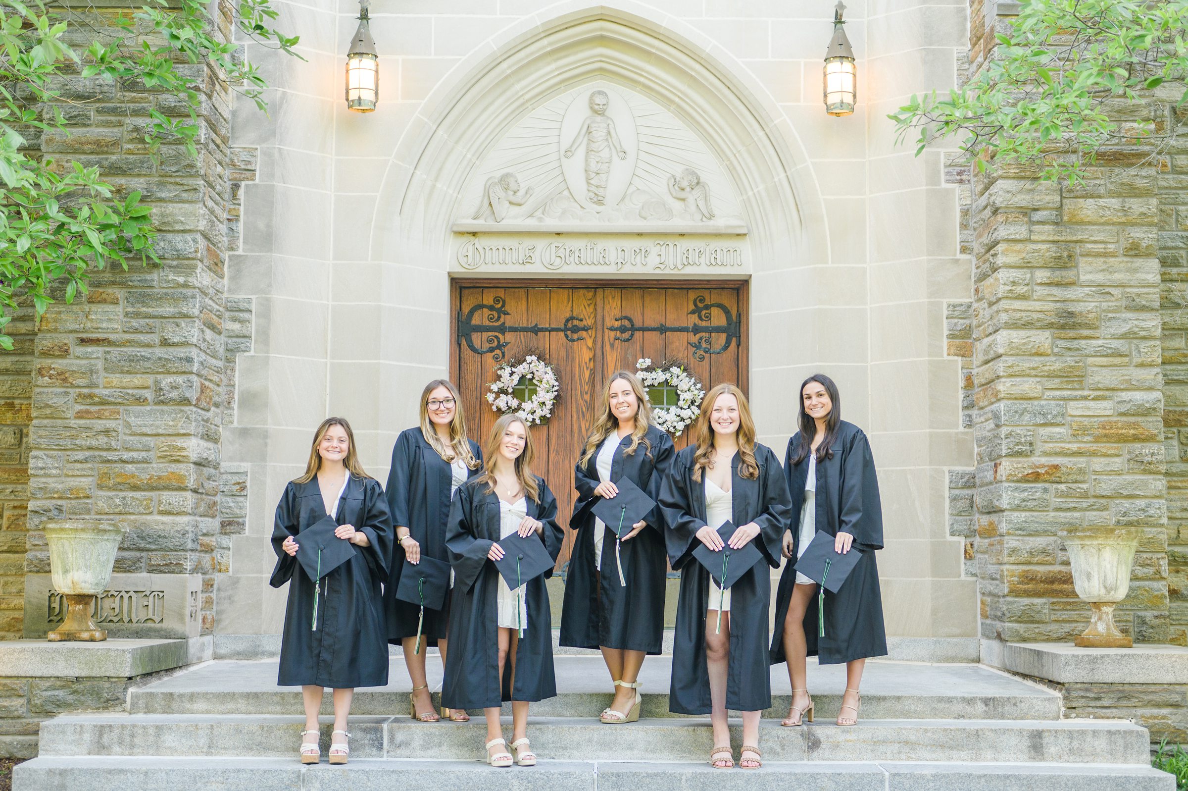 Grad photos at Loyola University Maryland photographed by Baltimore Photographer Cait Kramer