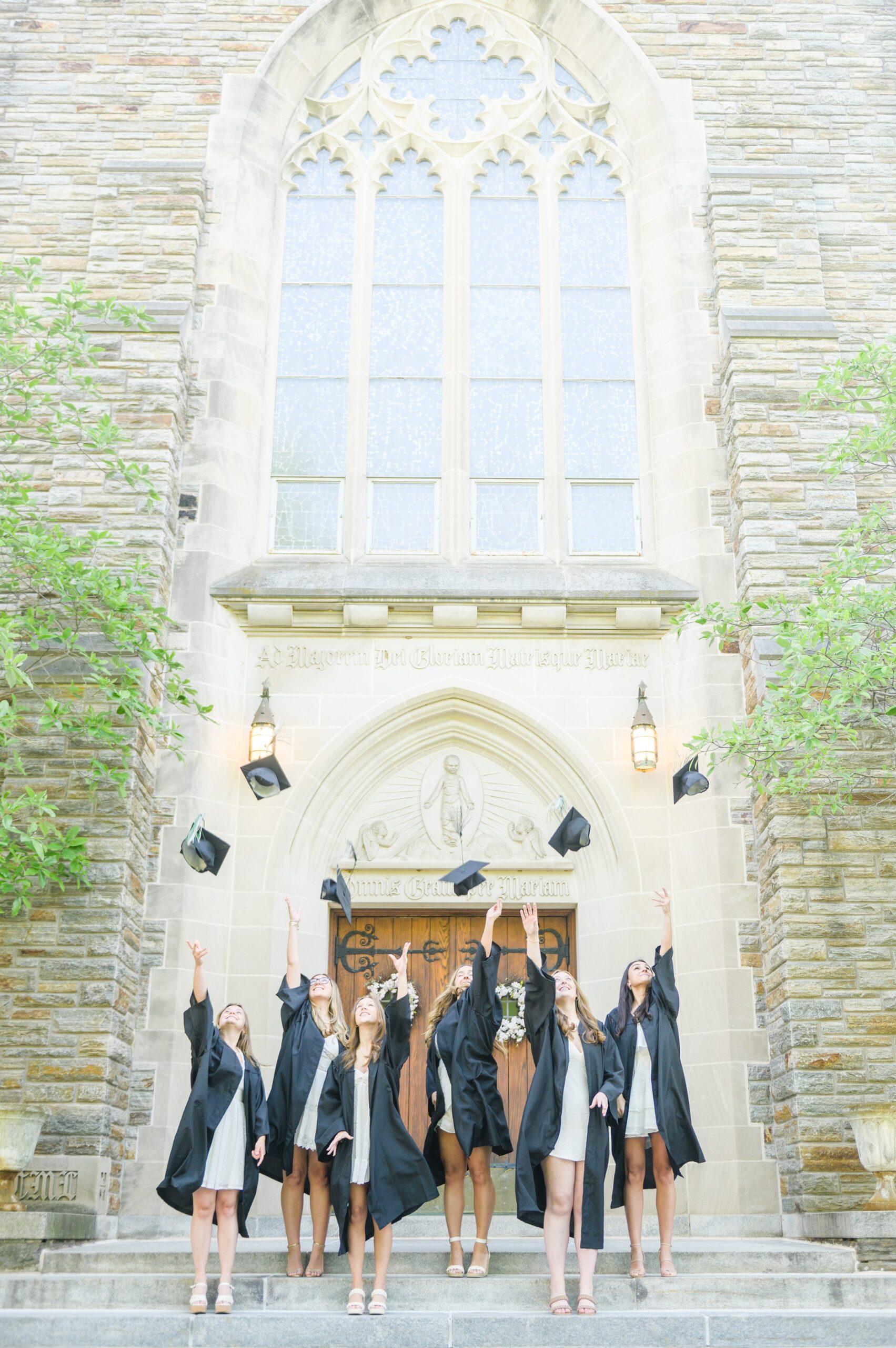 Grad photos at Loyola University Maryland photographed by Baltimore Photographer Cait Kramer